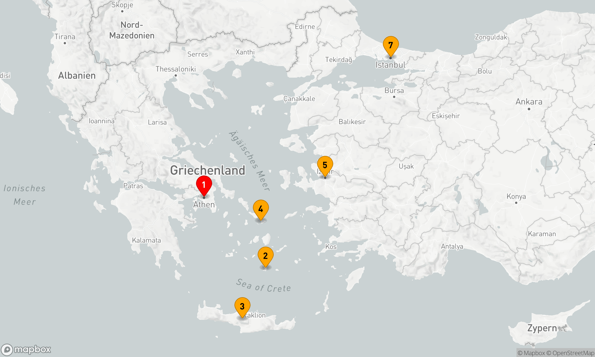 Route 7 Nächte - GRIECHISCHE UND TÜRKISCHE WUNDER