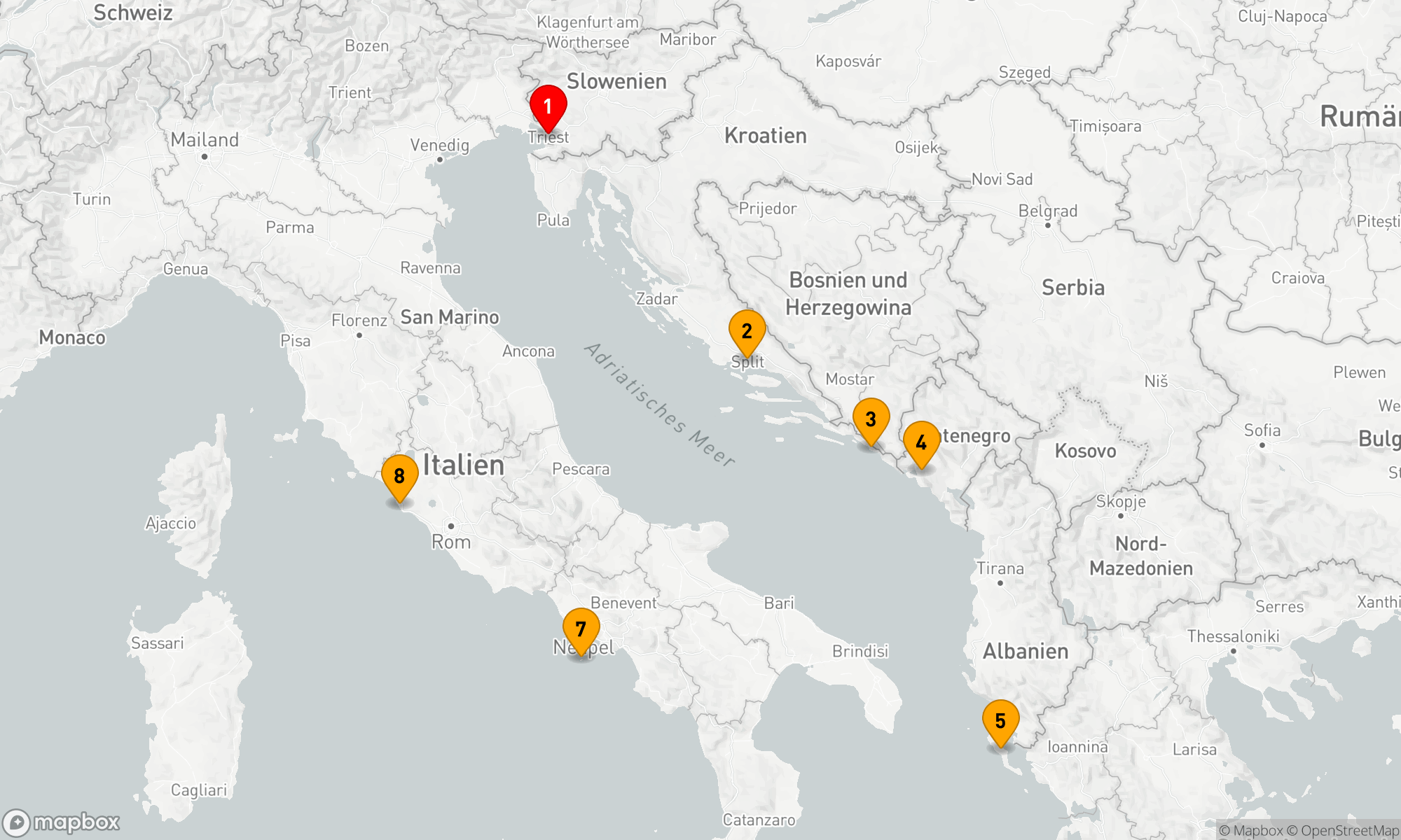 Route 7 Nächte - PIAZZAS & KATHEDRALEN