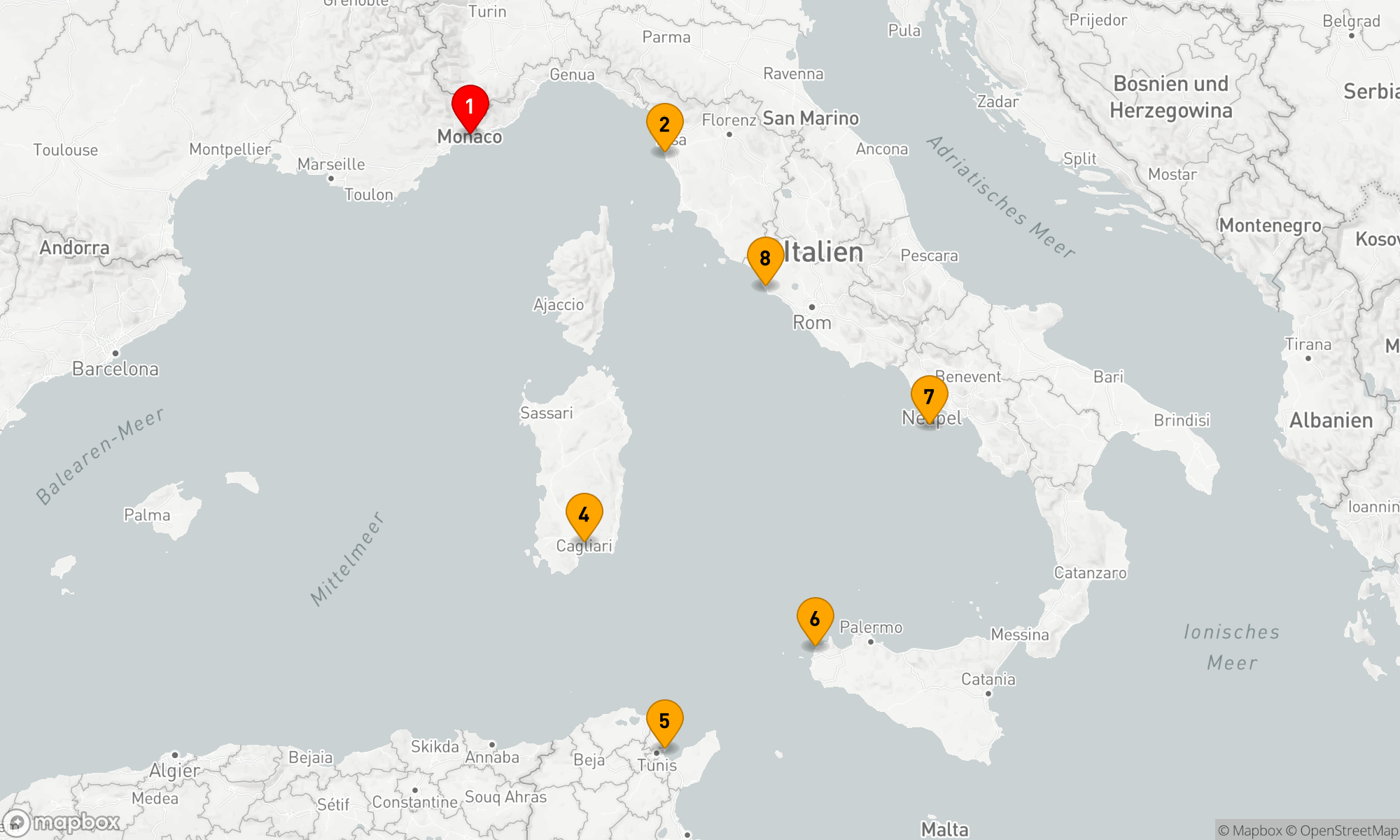 Route 7 Nächte - IKONE DER CÔTE D'AZUR