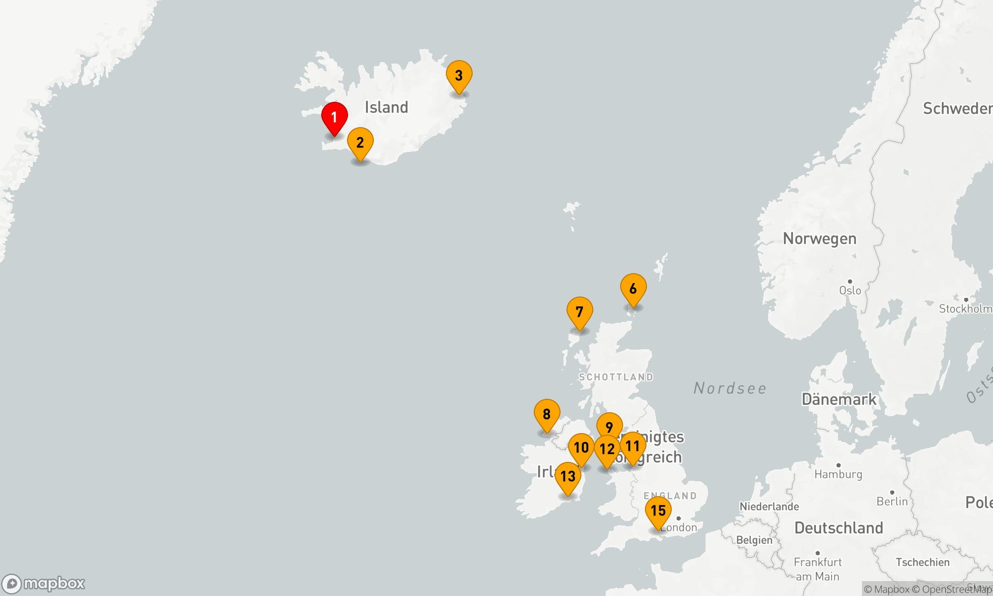 Route 14 Nächte - ENTDECKUNG DER BRITISCHEN INSELN
