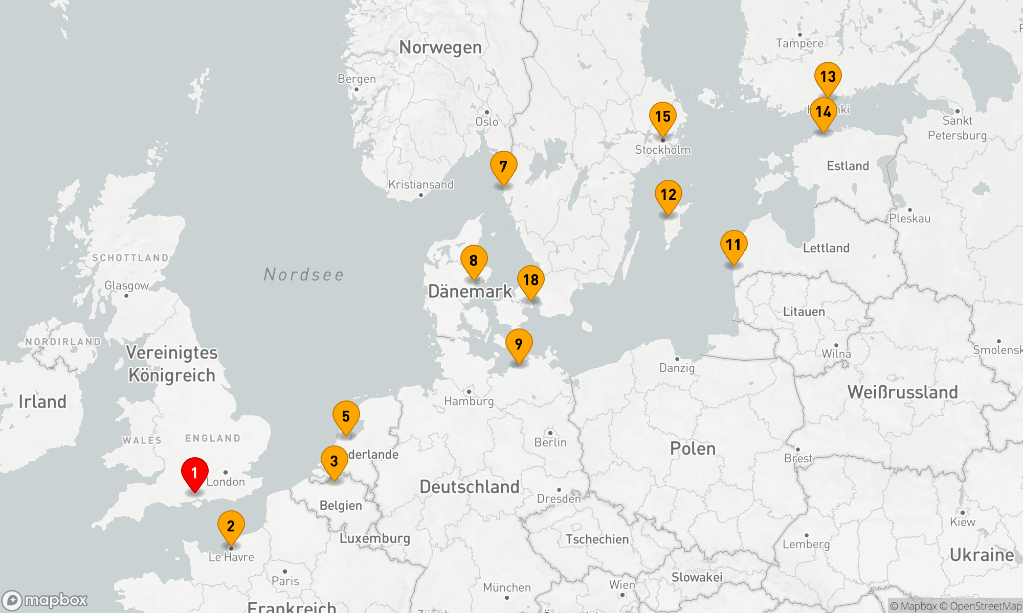 Route 18 Nächte - SKANDINAVISCHES STÄNDCHEN