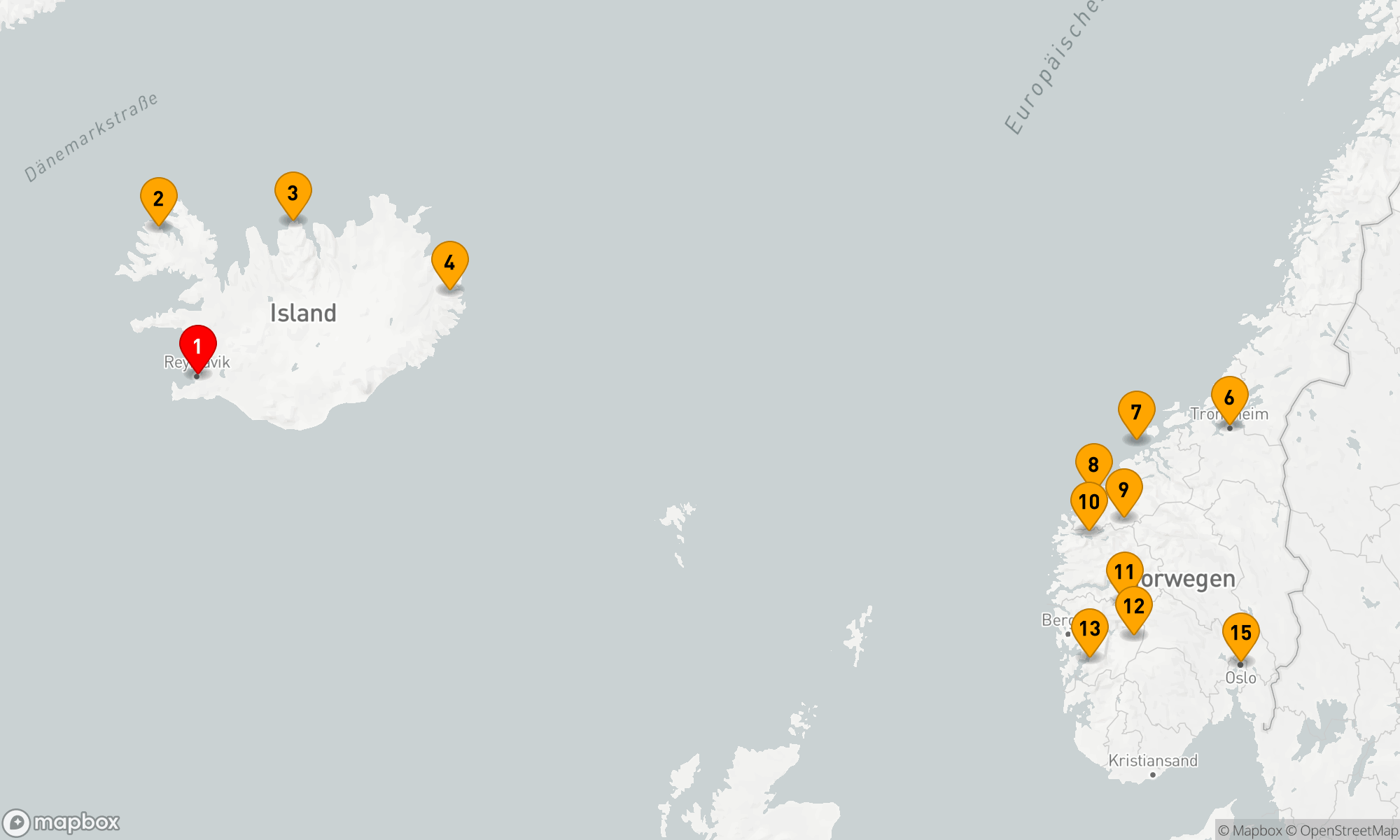 Route 14 Nächte - MÄCHTIGE FJORDE & NORDISCHE ANMUT