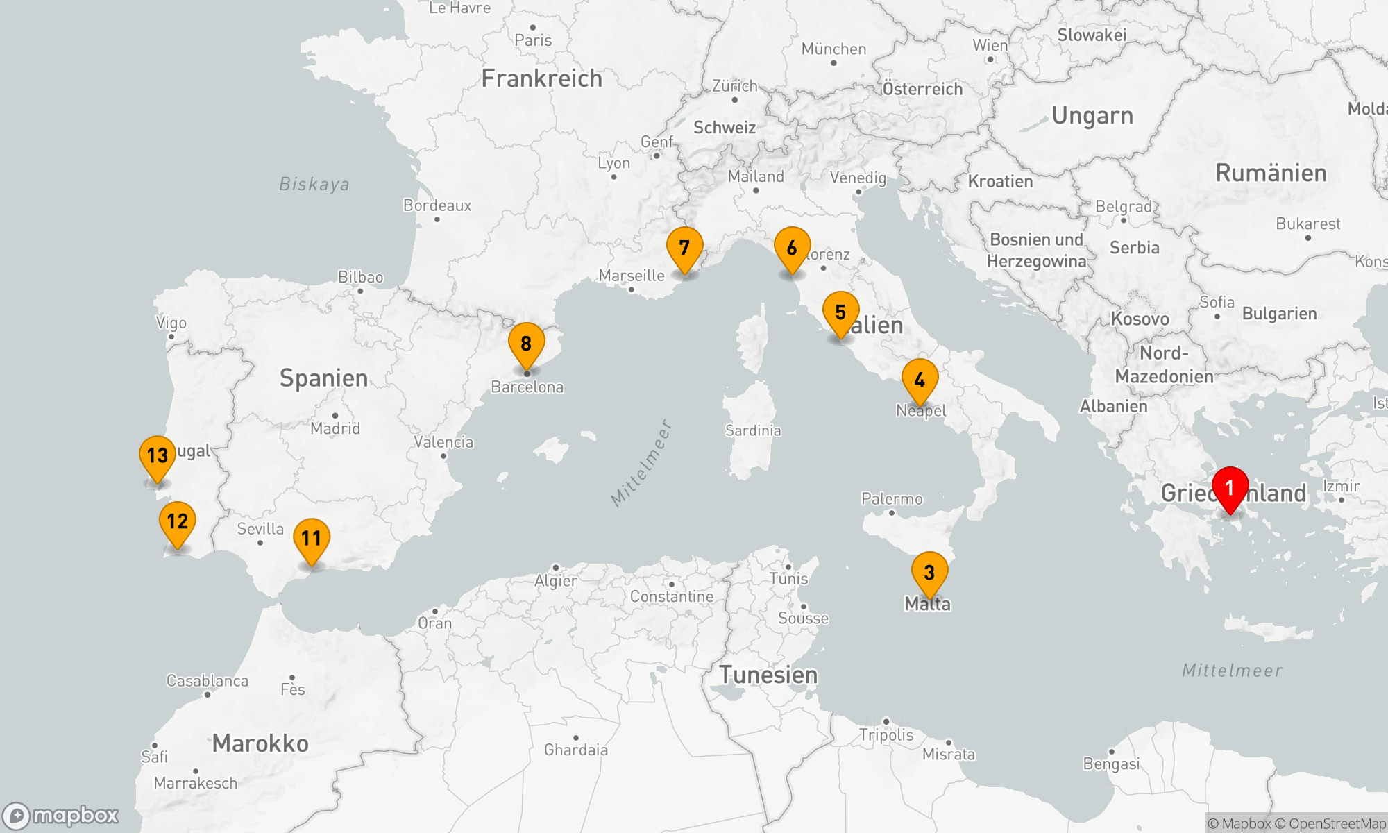 Route 12 Nächte - RADIANT COASTS