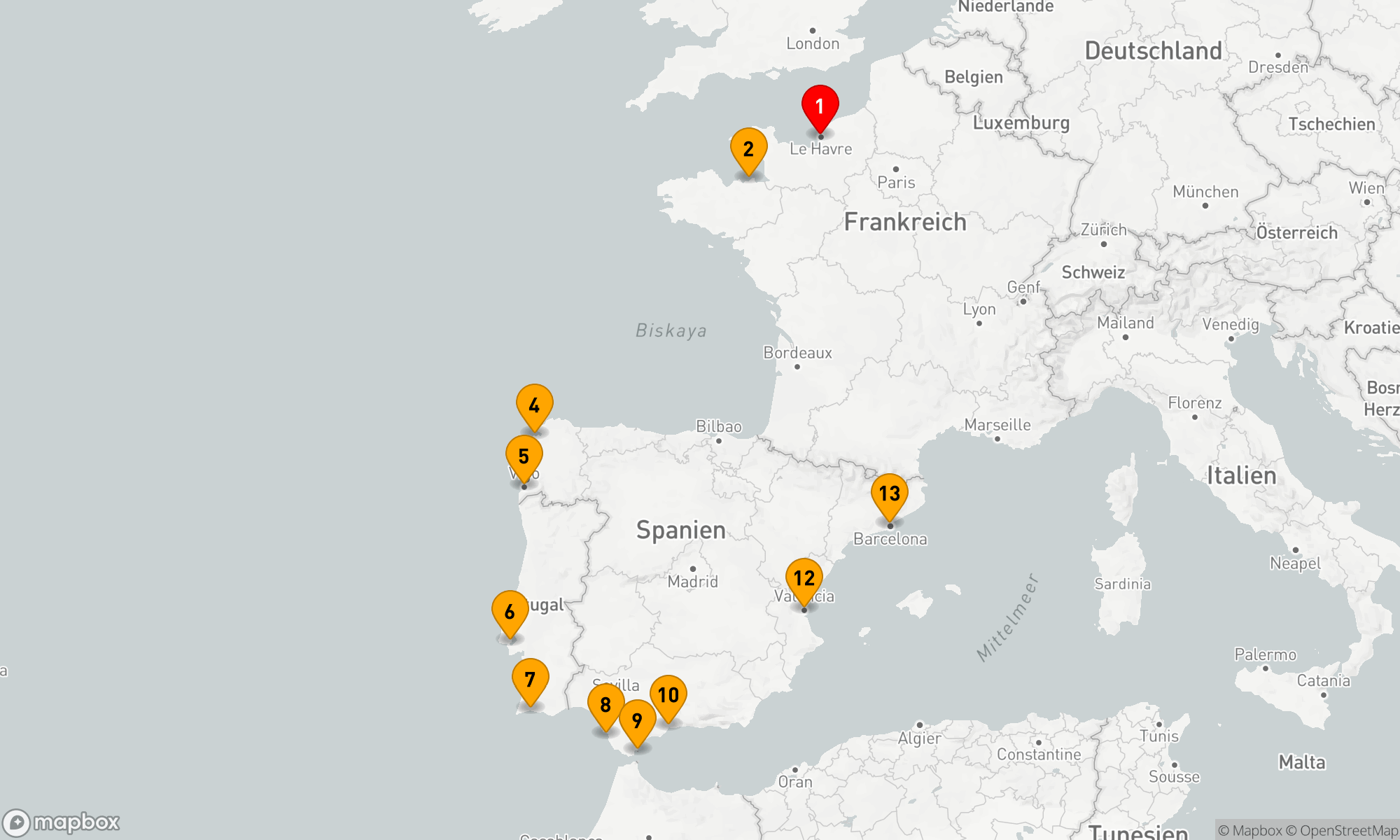 Route 12 Nächte - IBERISCHER ABLASSHANDEL