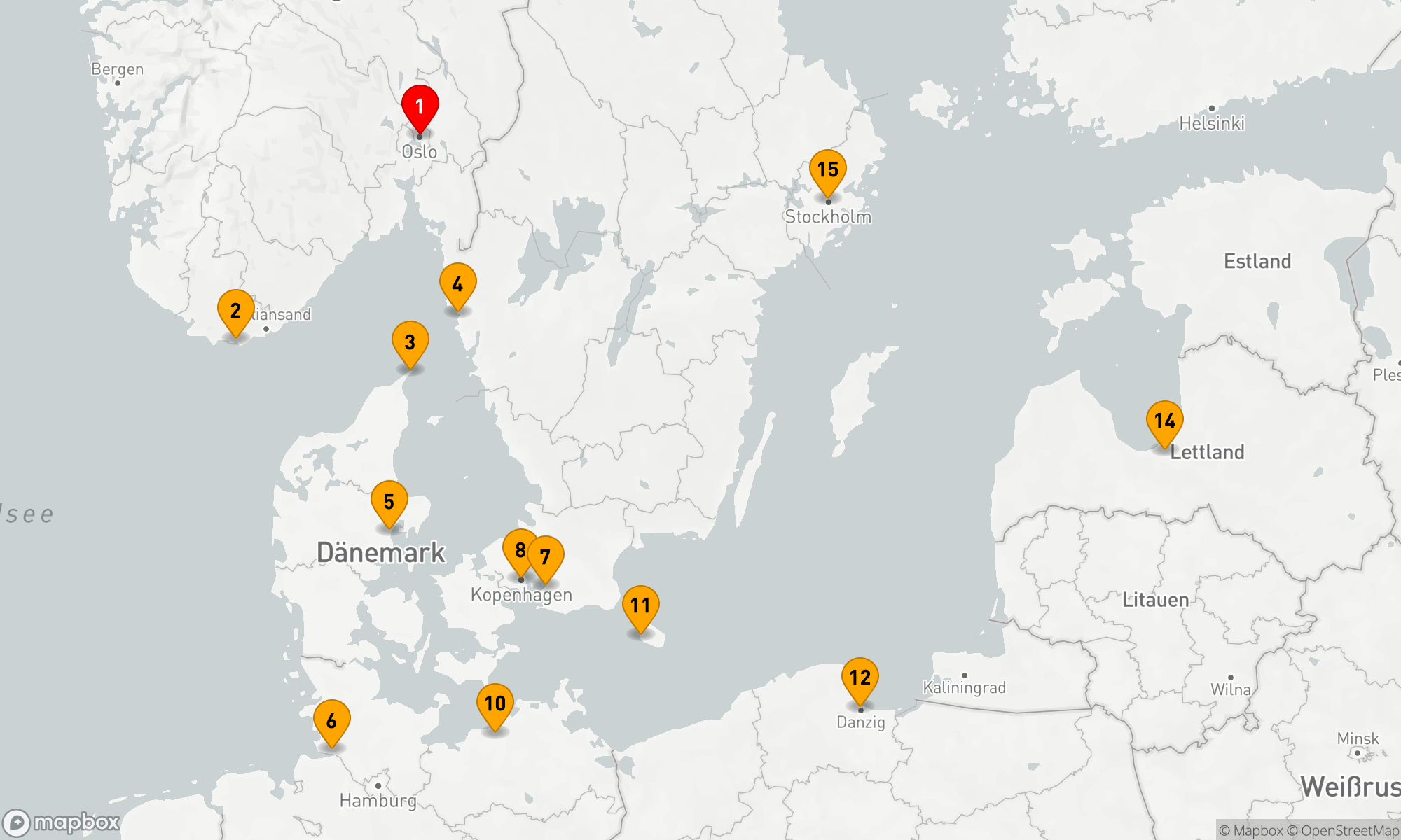 Route 14 Nächte - NORDISCHER SCHWUNG & BAROCKES FLAIR