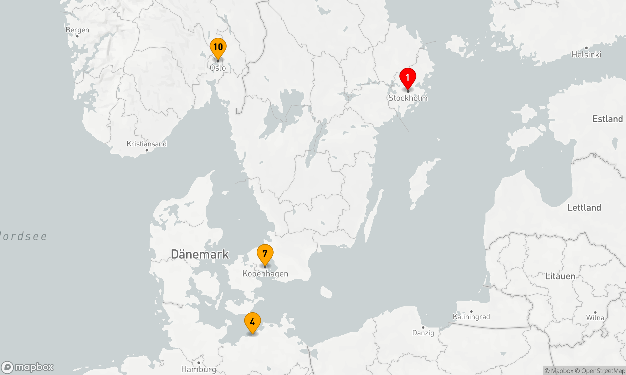 Route 10 Nächte - GESCHICHTSTRÄCHTIGES SKANDINAVIEN