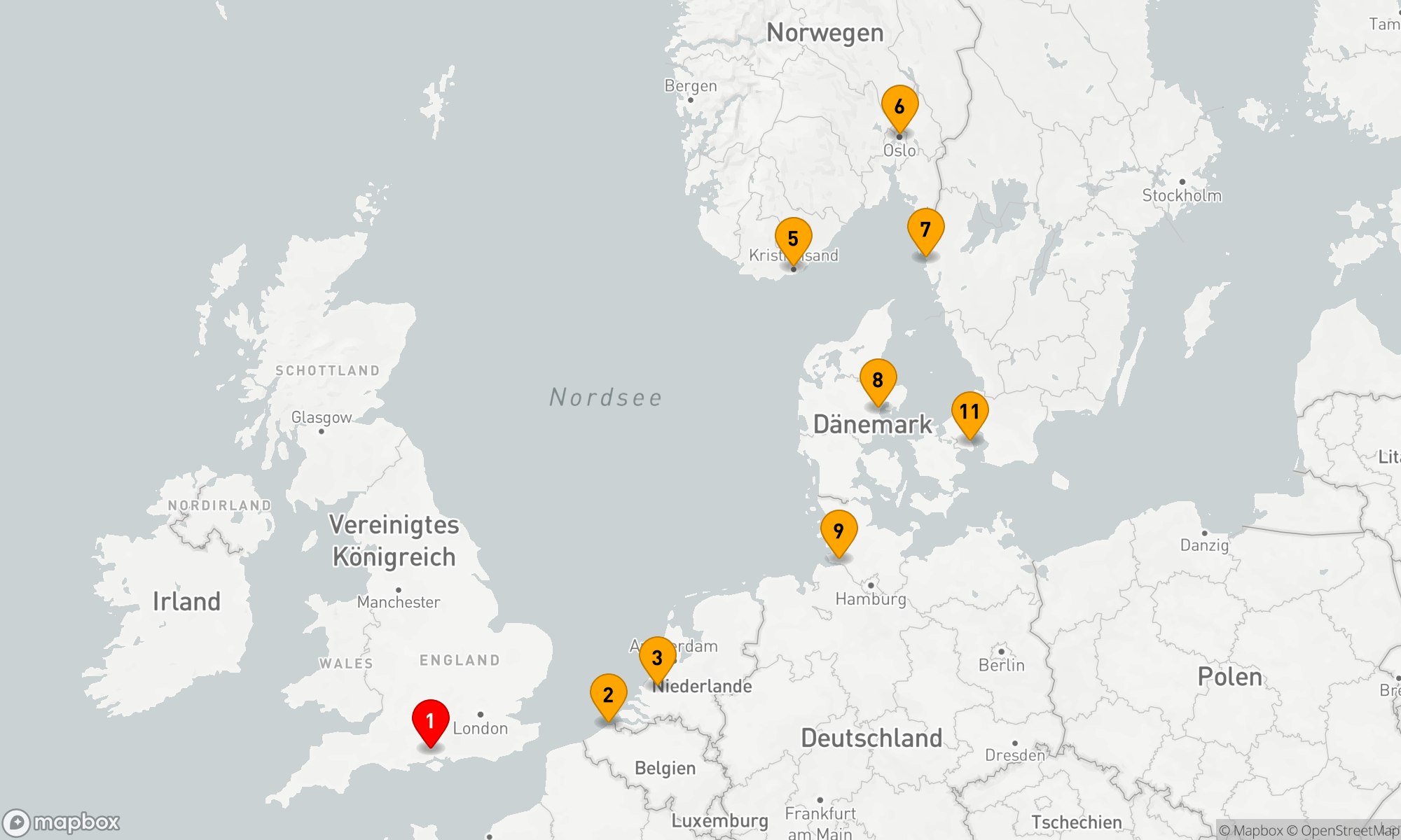 Route 10 Nächte - GROSSE SCHLÖSSER,  MODERNE WUNDERWERKE