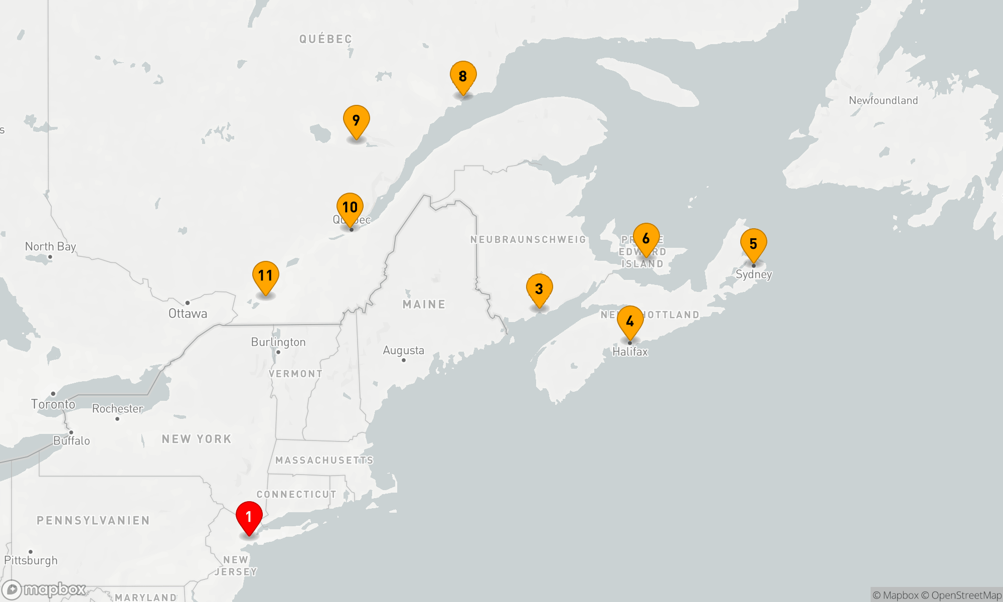 Route 10 Nächte - MALERISCHE KÜSTEN & DAS ALTE QUEBEC