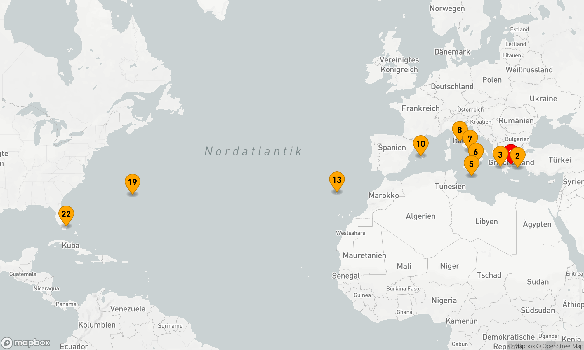 Route 21 Nächte - IONISCHES MOSAIK & ATLANTIKÜBERQUERUNG