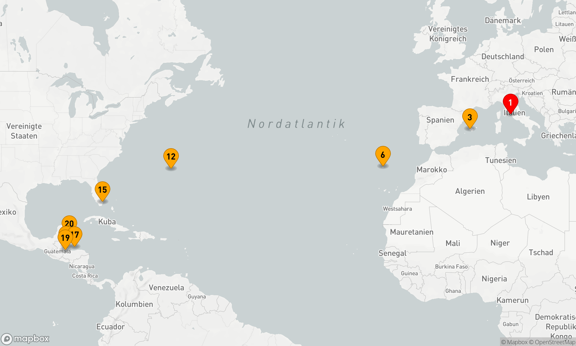Route 21 Nächte - INSELN IM ATLANTISCHEN OZEAN