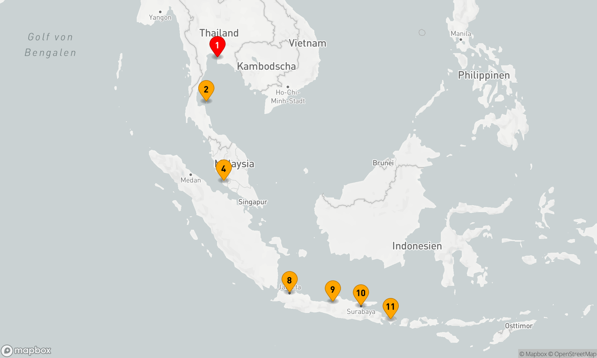 Route 11 Nächte - GIPFEL & PAGODEN