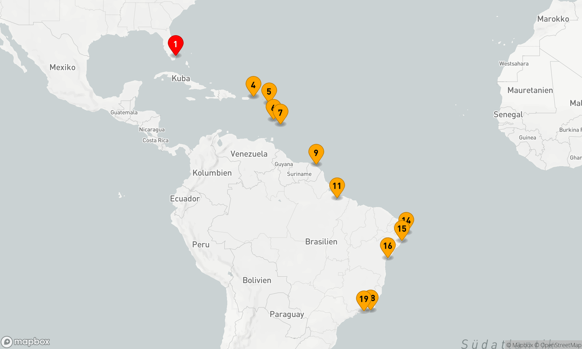 Route 18 Nächte - WEISSER SAND & BRASILIANISCHE SONNE