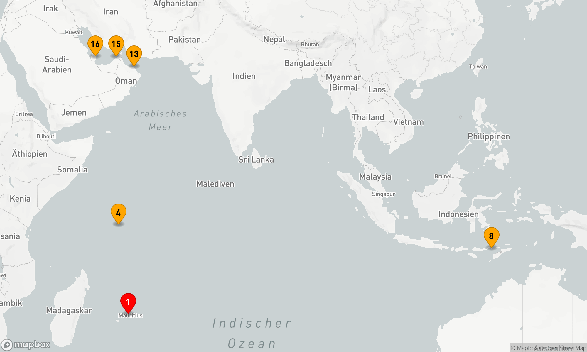 Route 15 Nächte - VON DEN SEYCHELLEN NACH SANDS