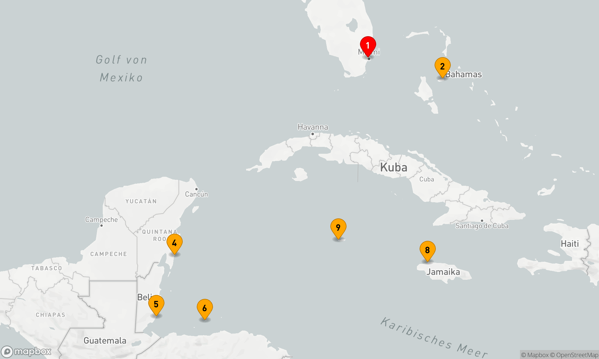 Route 10 Nächte - MAYA-KULTUR,  INSELGLÜCK