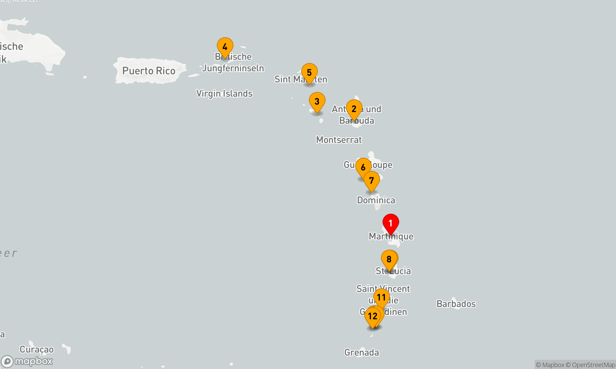 Route 12 Nächte - Highlights der Karibik