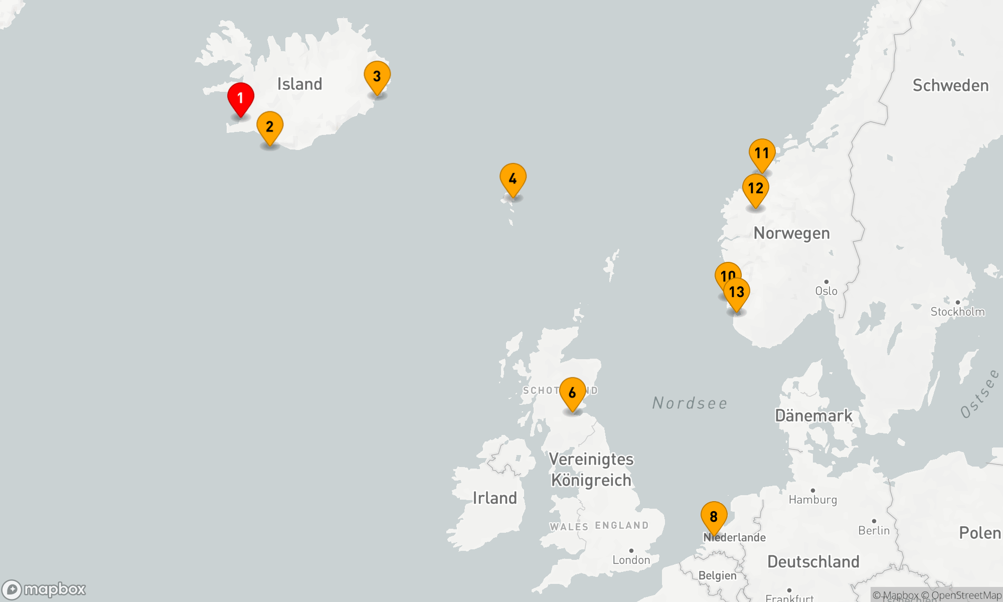 Route 14 Nächte - SCHOTTLAND MIT NORWEGISCHEN FJORDEN SAMMELREISE