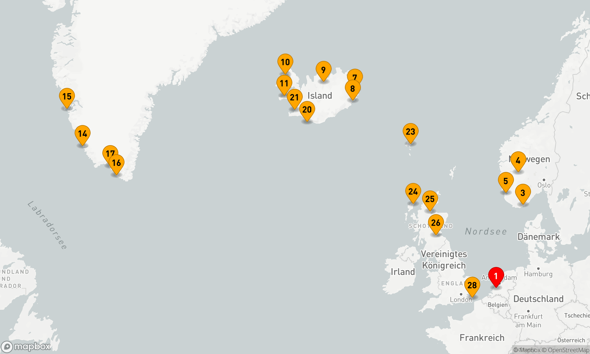 Route 28 Nächte - LEGENDÄRE SONNENFINSTERNIS MIT GRÖNLAND & SCHOTTLAND