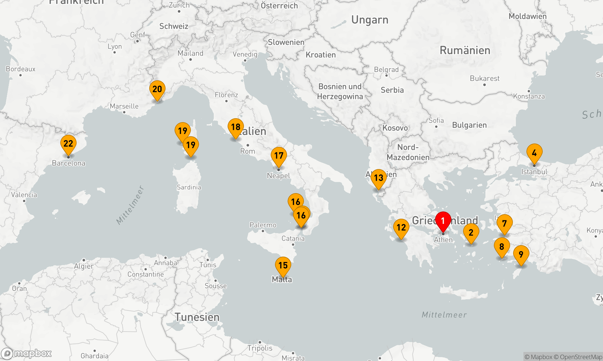 Route 21 Nächte - ADRIATISCHE PRACHT SAMMLERREISE