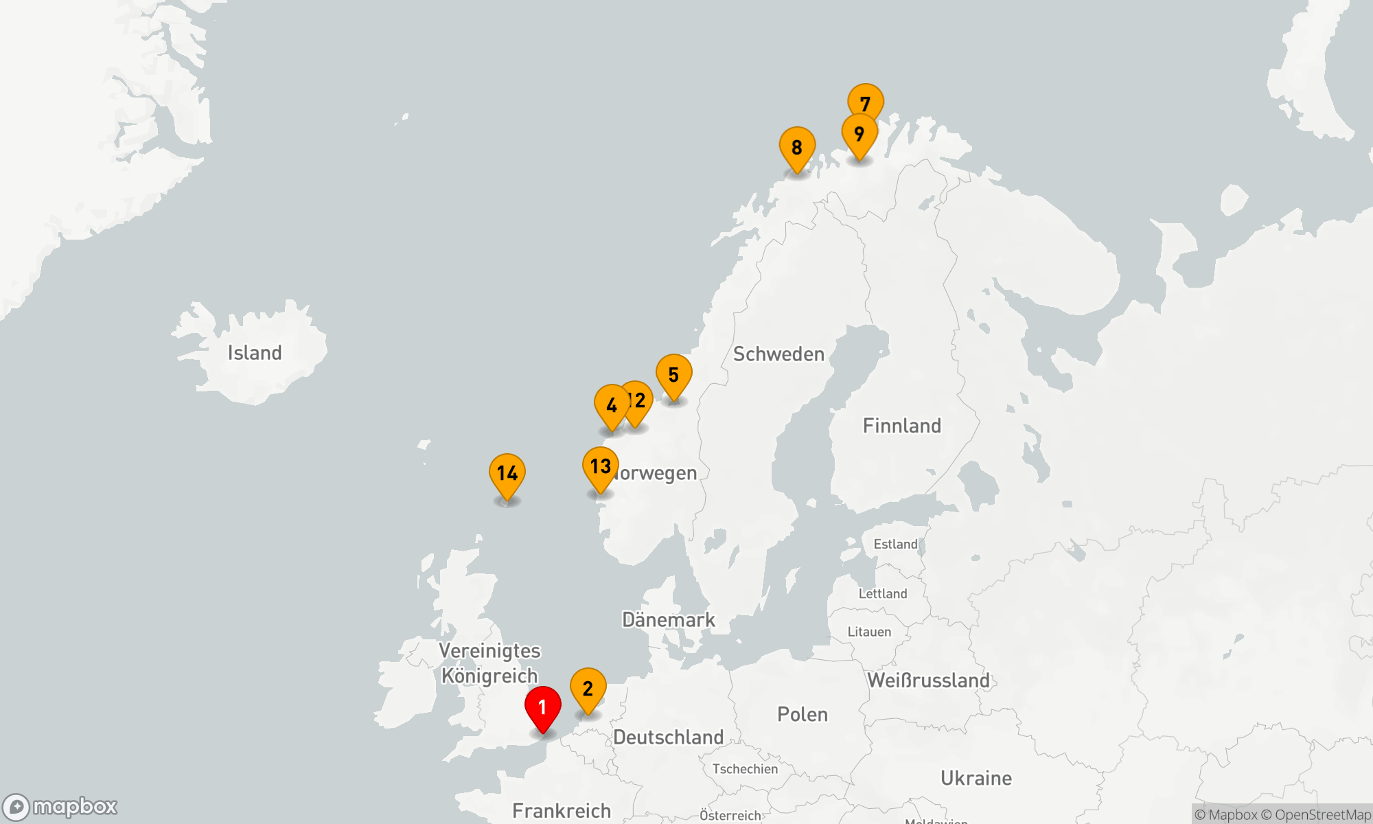 Route 15 Nächte - ARKTISREISE & NORDLICHT MIT HISTORY CHANNEL