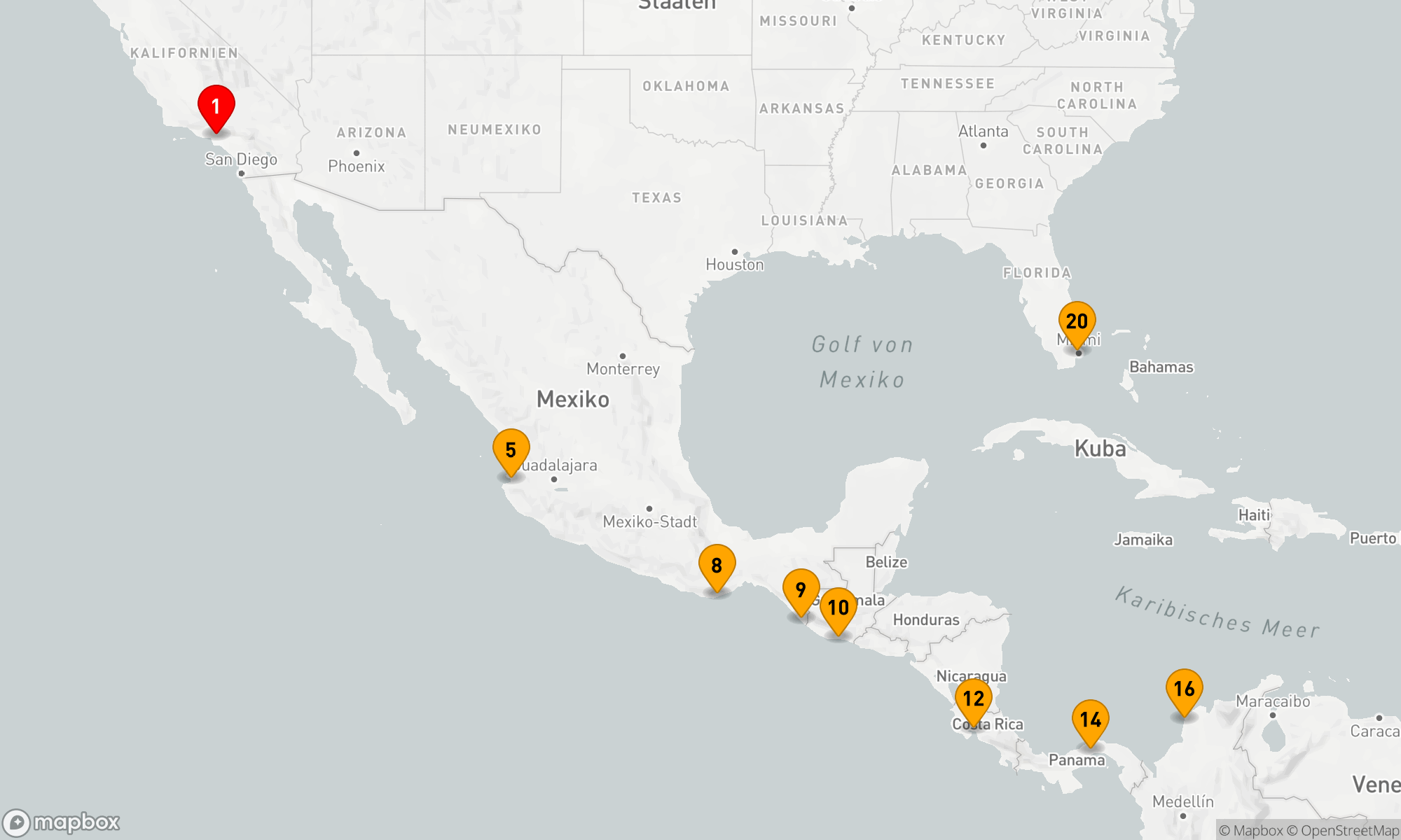 Route 19 Nächte - PANAMAKANAL-PASSAGE