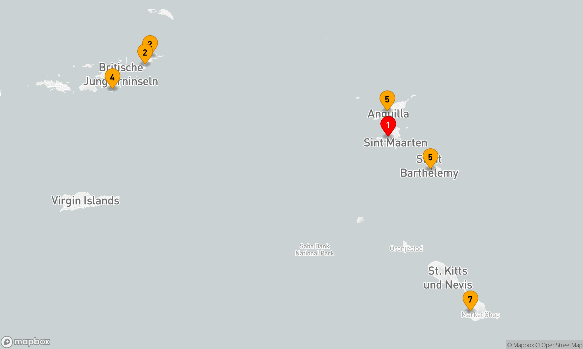 Route 7 Nächte - Karibischer Inselzauber von Marigot zu Marigot
