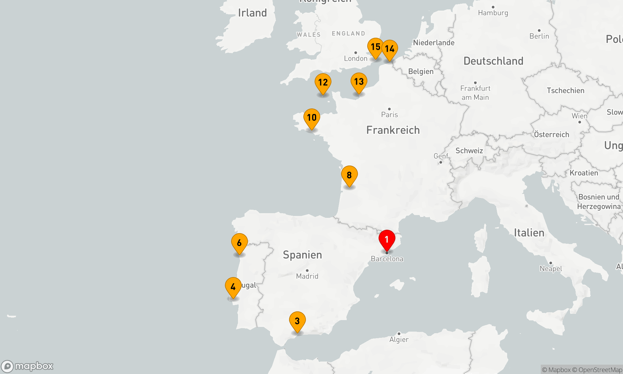 Route 14 Nächte - WAHRZEICHEN VON LISSABON & LORIENT