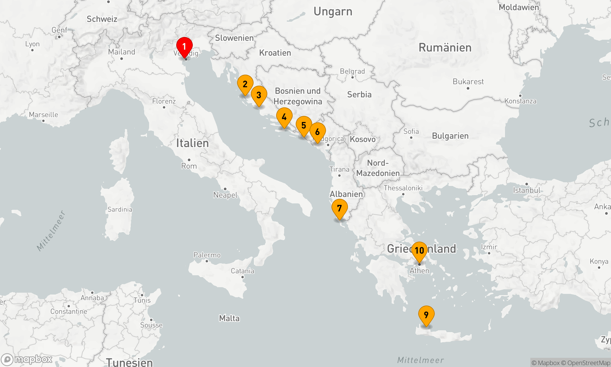 Route 9 Nächte - KROATIEN & MONTENEGRO KREUZFAHRT: ZADAR,  DUBROVNIK & KOTOR