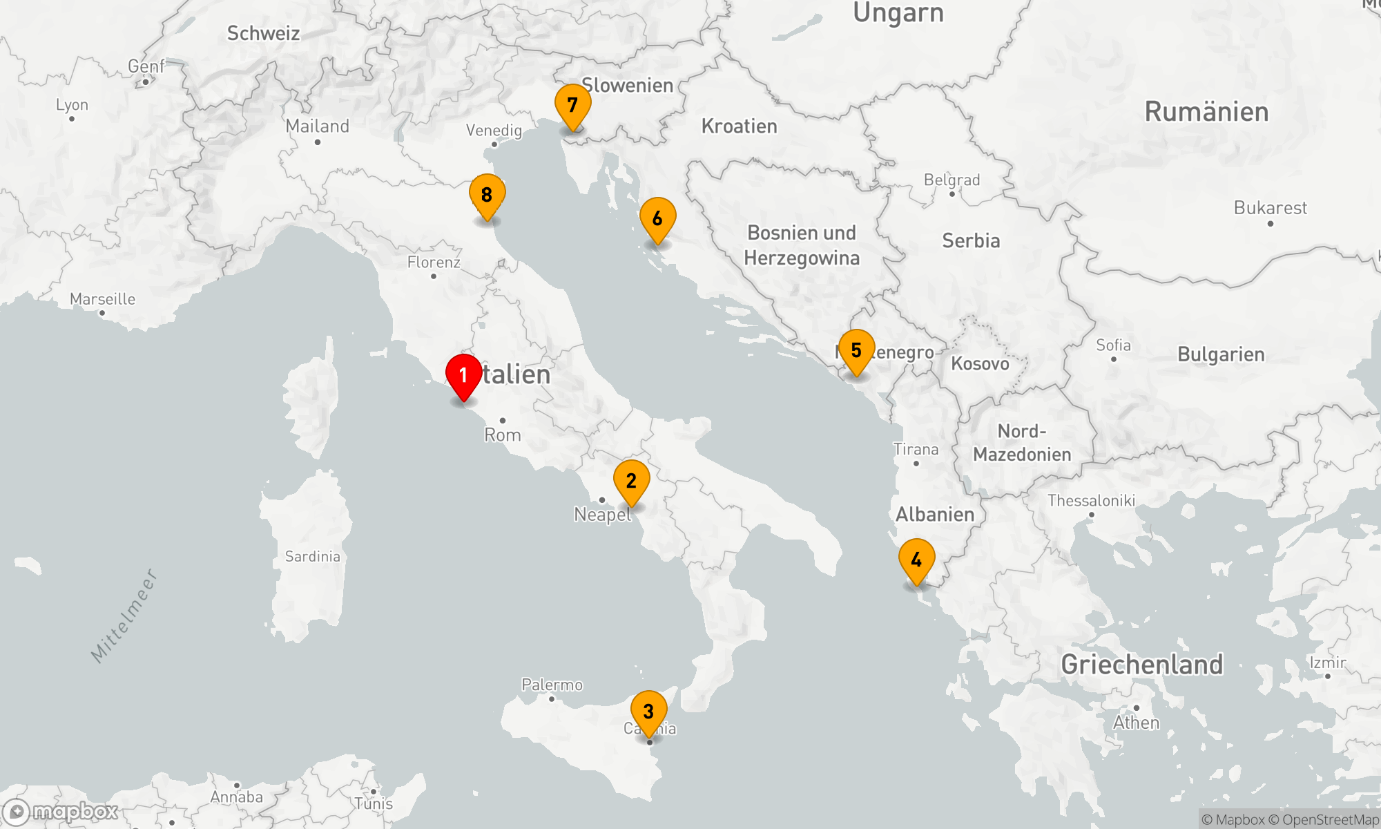 Route 7 Nächte - Östliches Mittelmeer