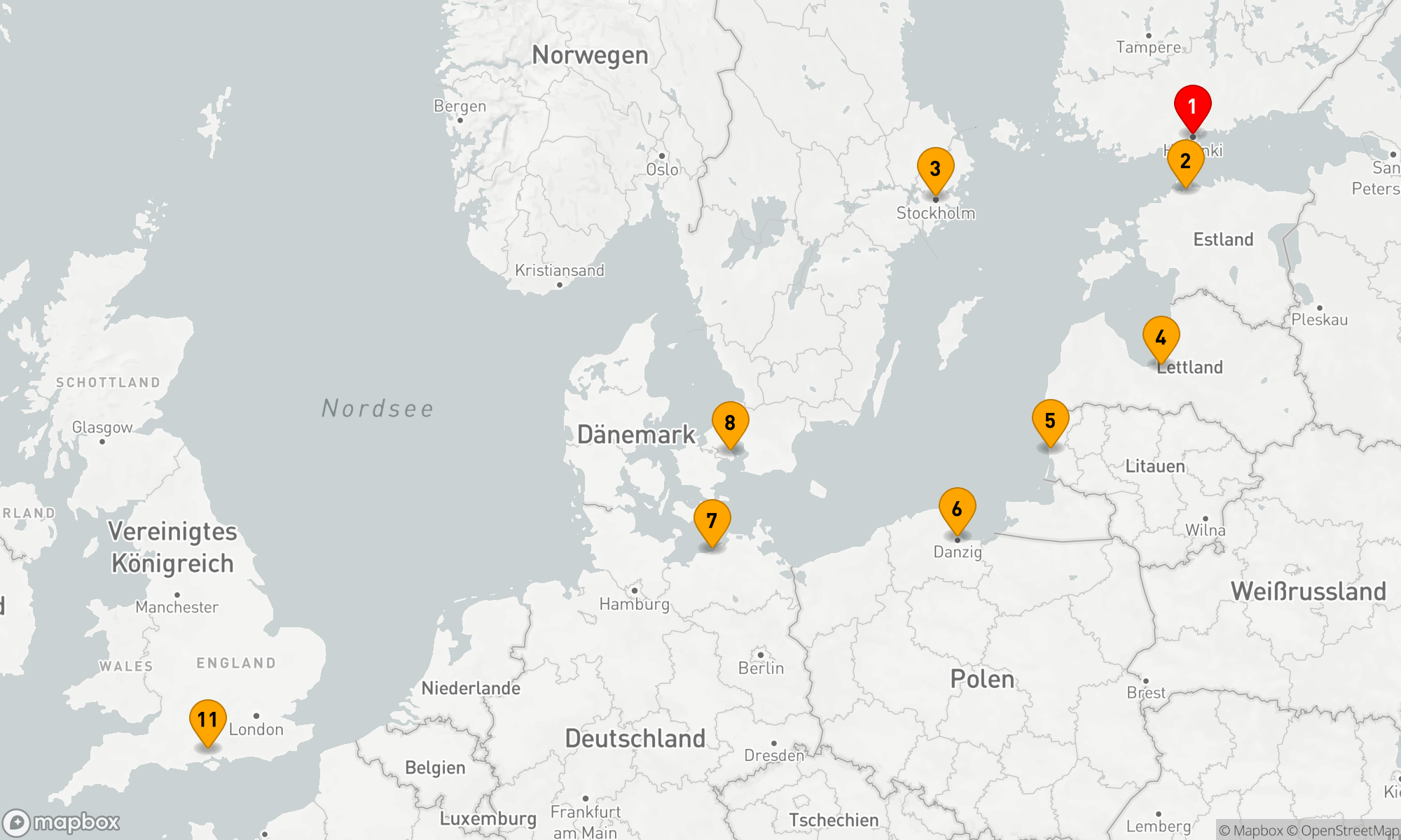 Route 10 Nächte - Nordisches Küstenpanorama