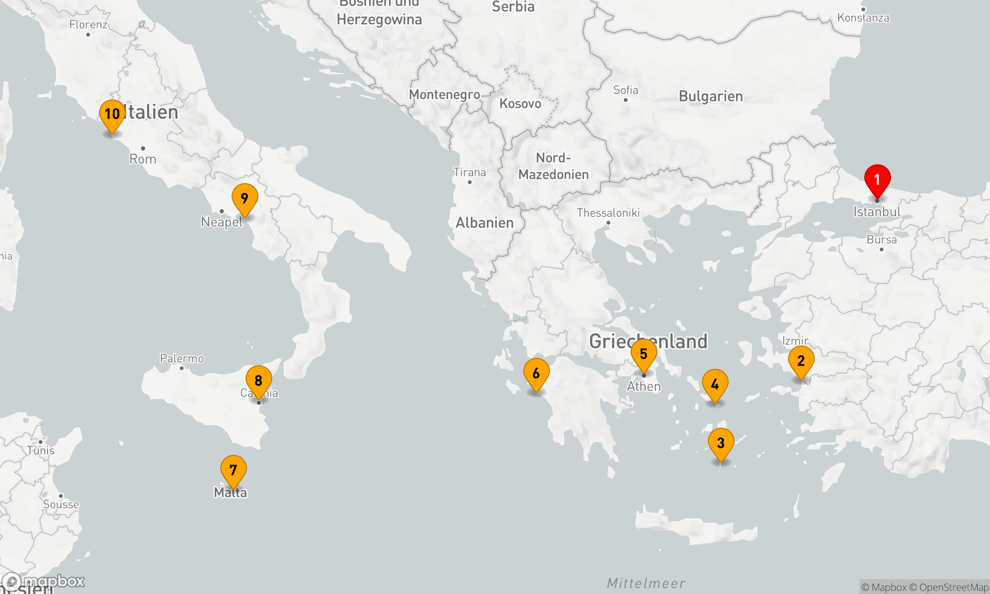 Route 9 Nächte - Odyssee entlang der Ägäischen Küste