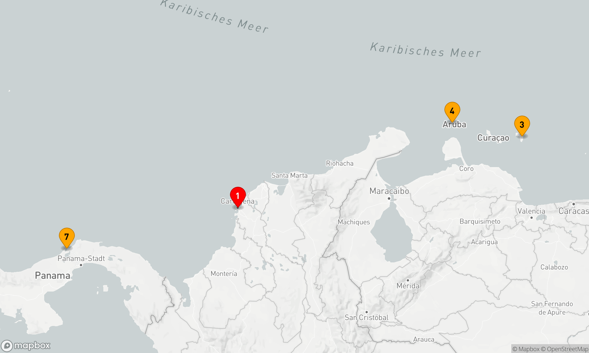 Route 7 Nächte - KREUZFAHRT IN DER SÜDLICHEN KARIBIK