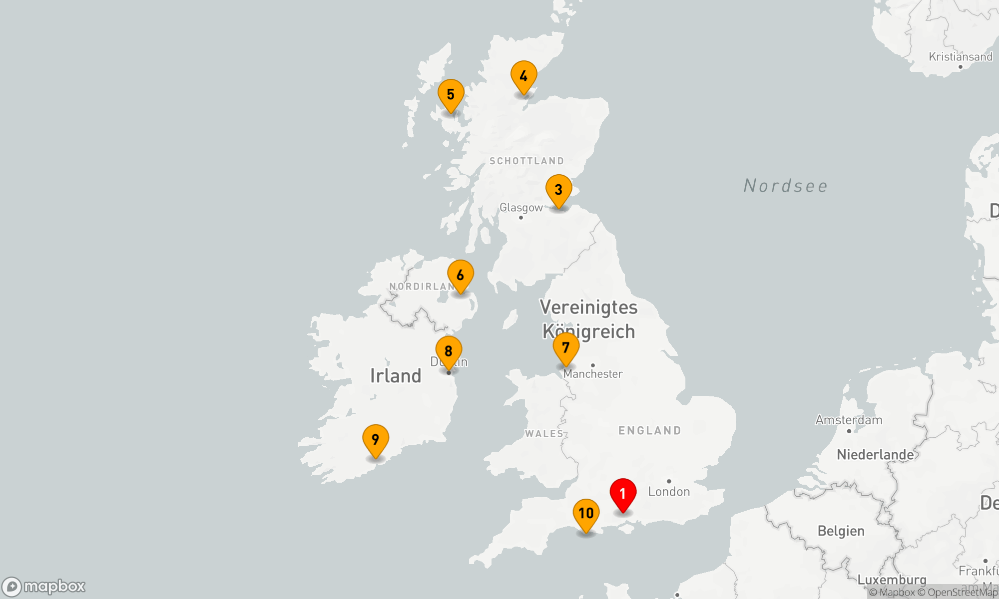 Route 10 Nächte - Schottische Herrlichkeiten & Irische Entdeckungen
