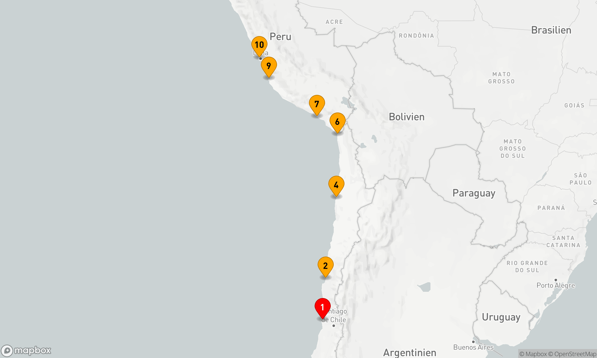 Route 9 Nächte - Schätze der südamerikanischen Pazifikküste