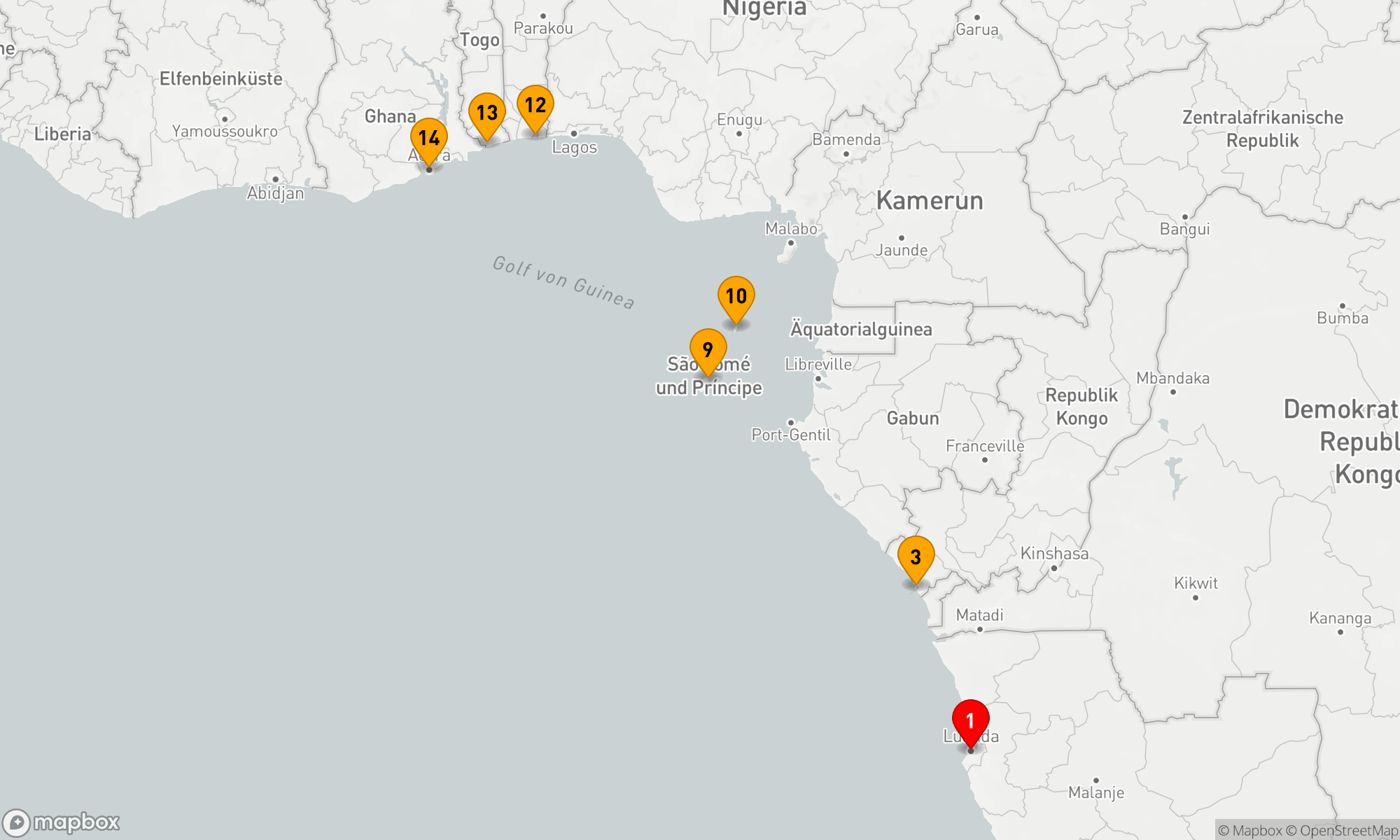 Route 13 Nächte - Abenteuer Westafrika - Küstenzauber und Inselwelten