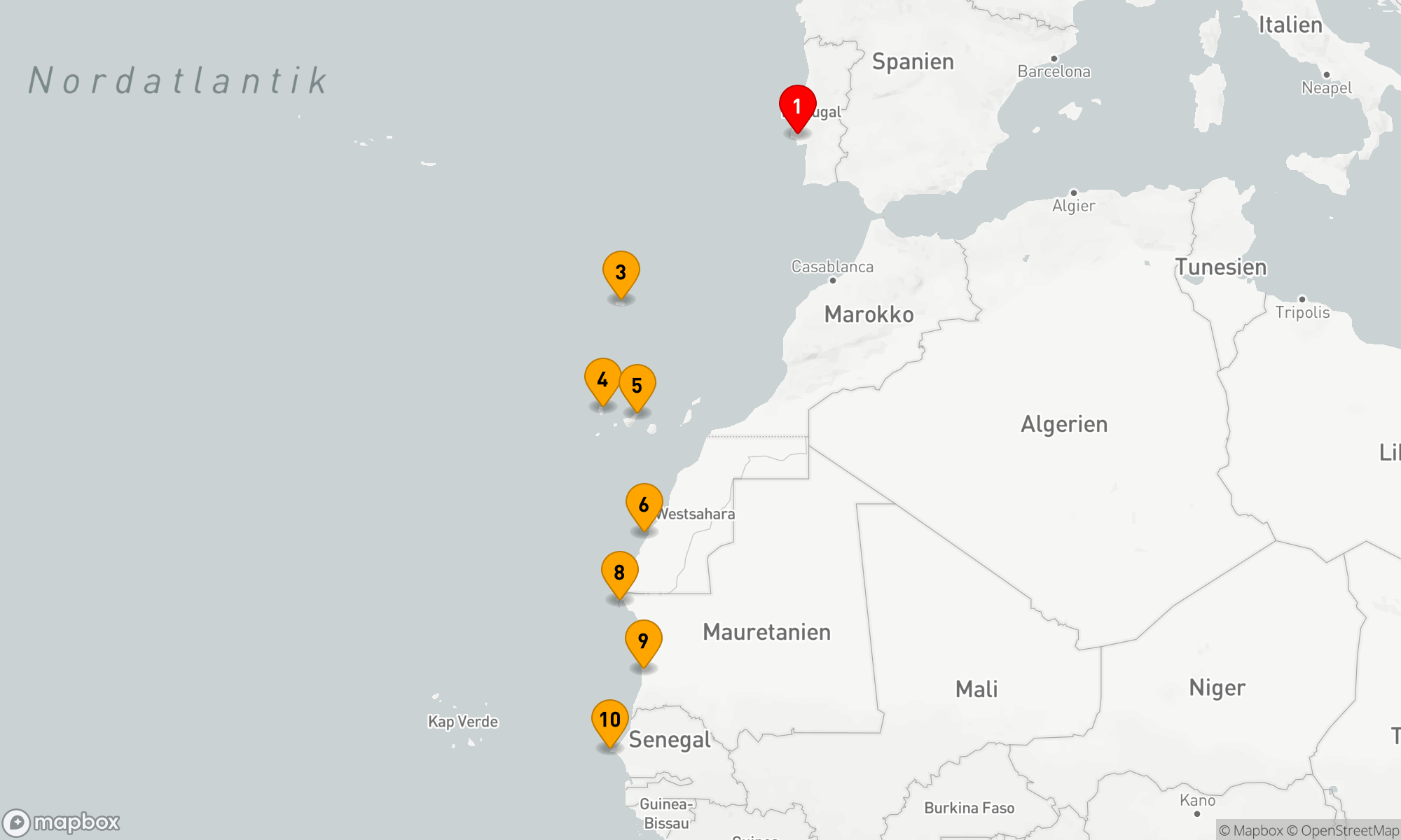 Route 9 Nächte - Kulturelle Entdeckungsreise entlang der Atlantikküste