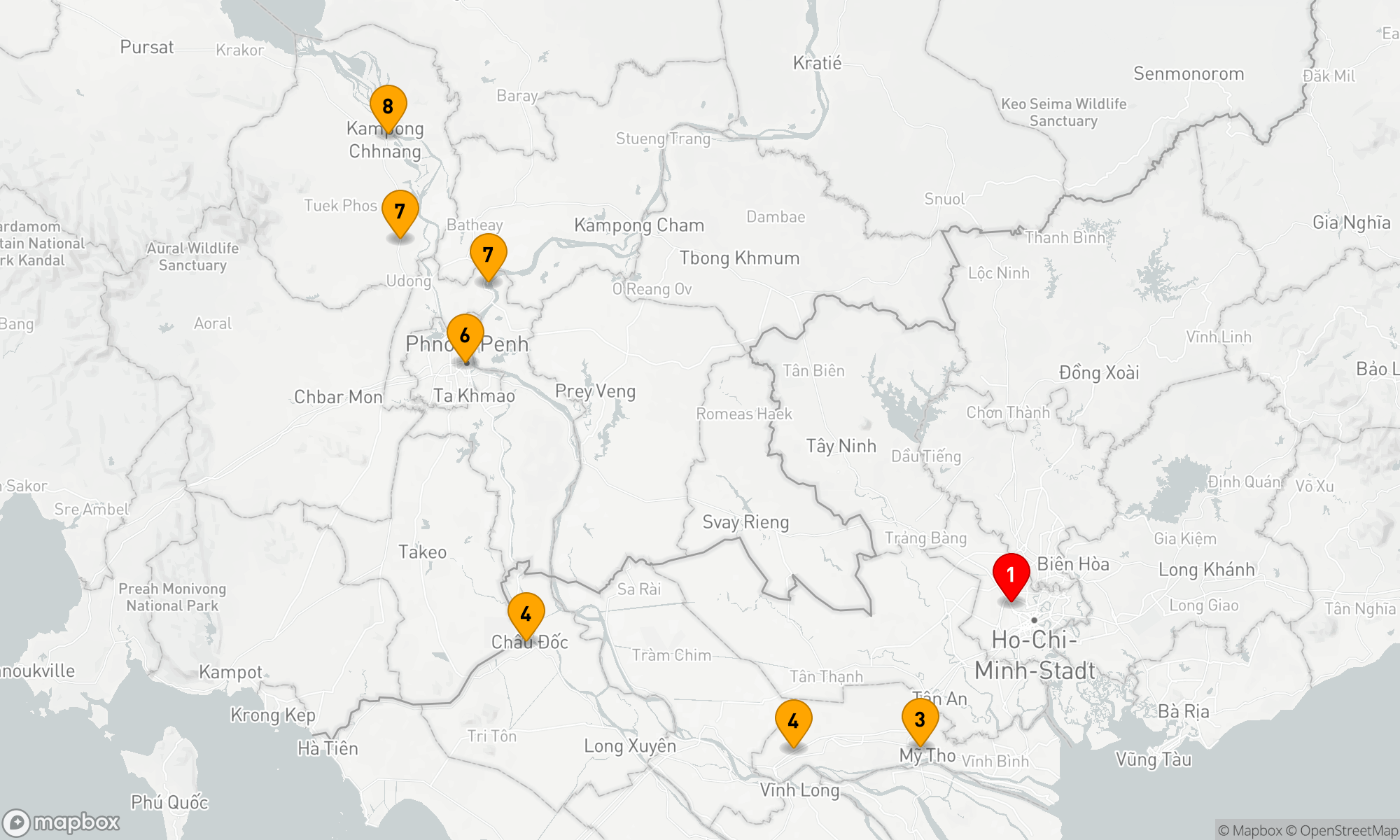Route 8 Nächte - Reich der Könige
