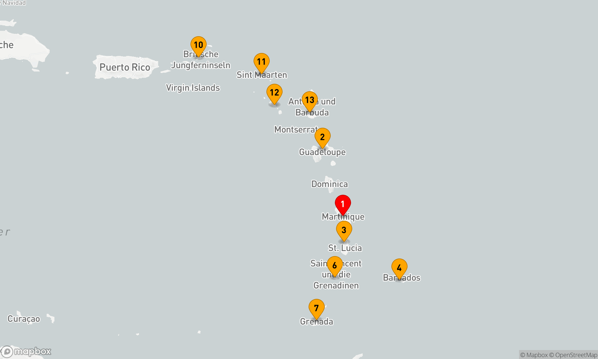 Route 14 Nächte - Karibisches Inselhüpfen mit MSC Virtuosa