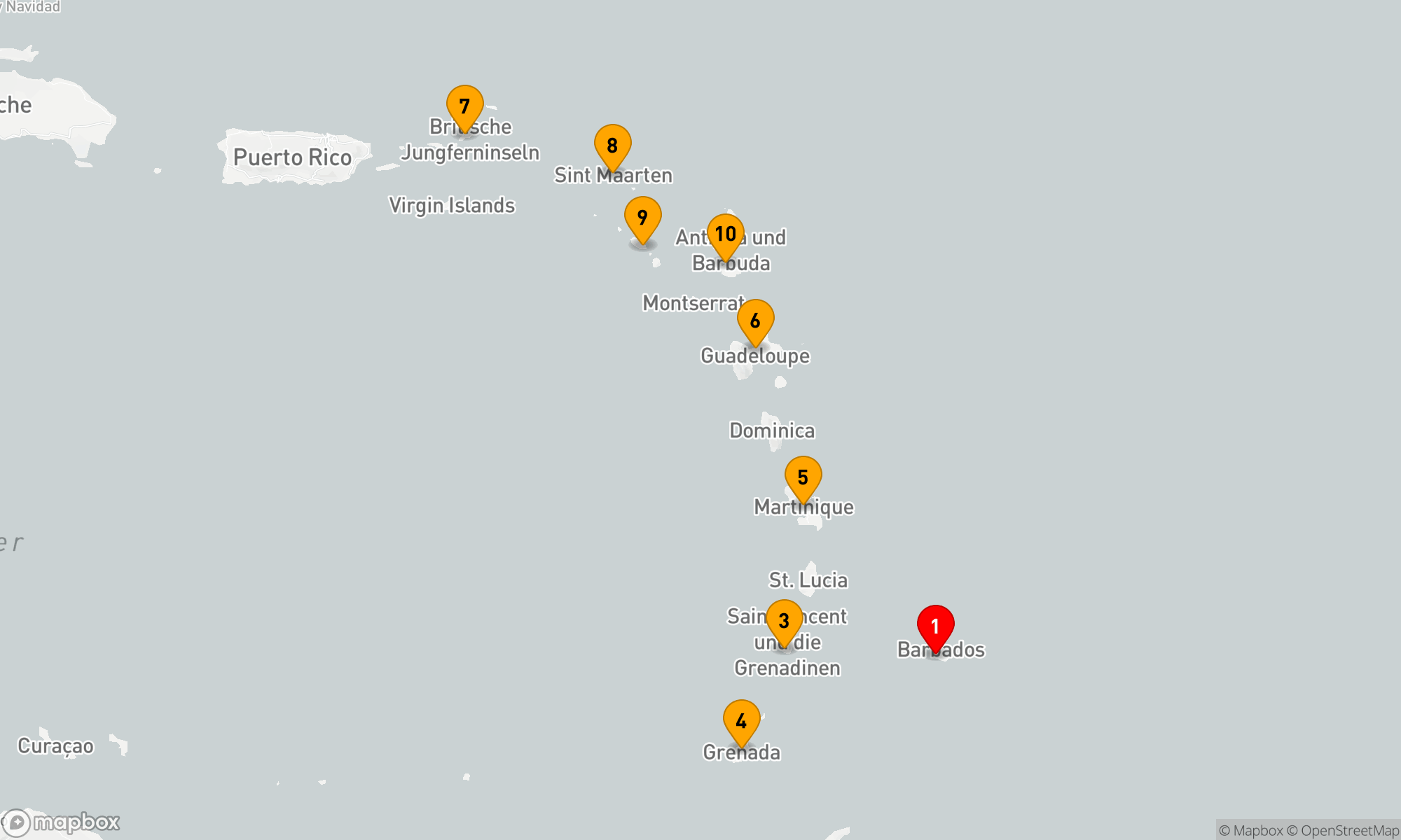 Route 14 Nächte - Karibisches Inselhüpfen mit der MSC Virtuosa