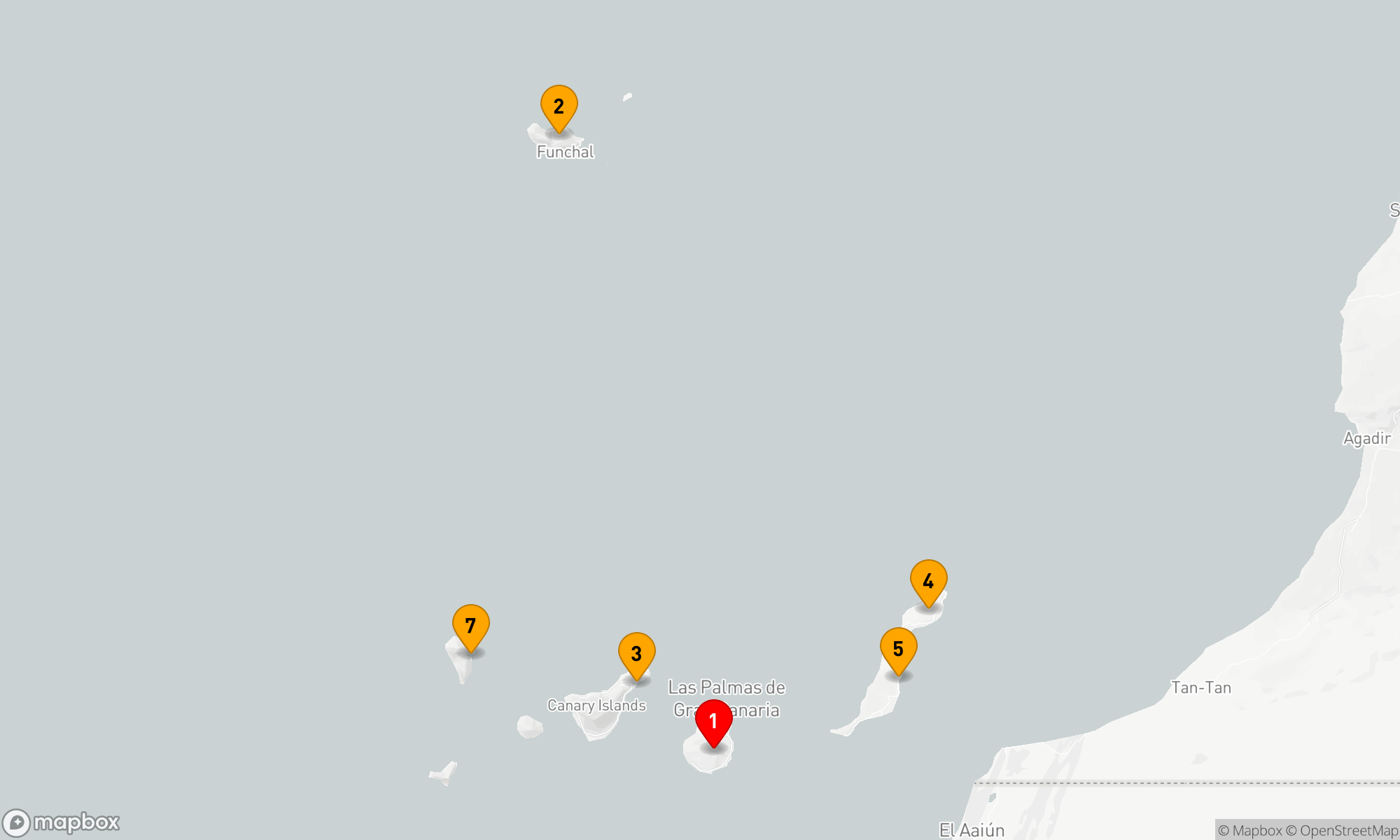 Route 7 Nächte - Inselzauber und Atlantikträume