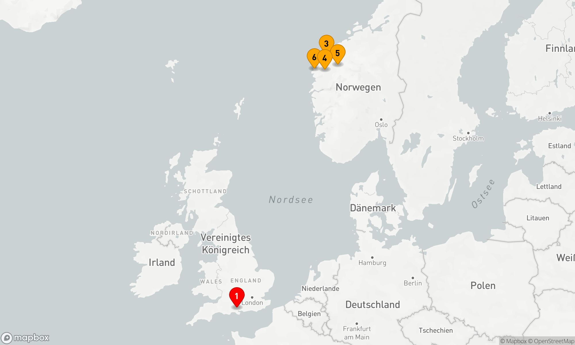 Route 7 Nächte - Fjordzauber und Nordlichter