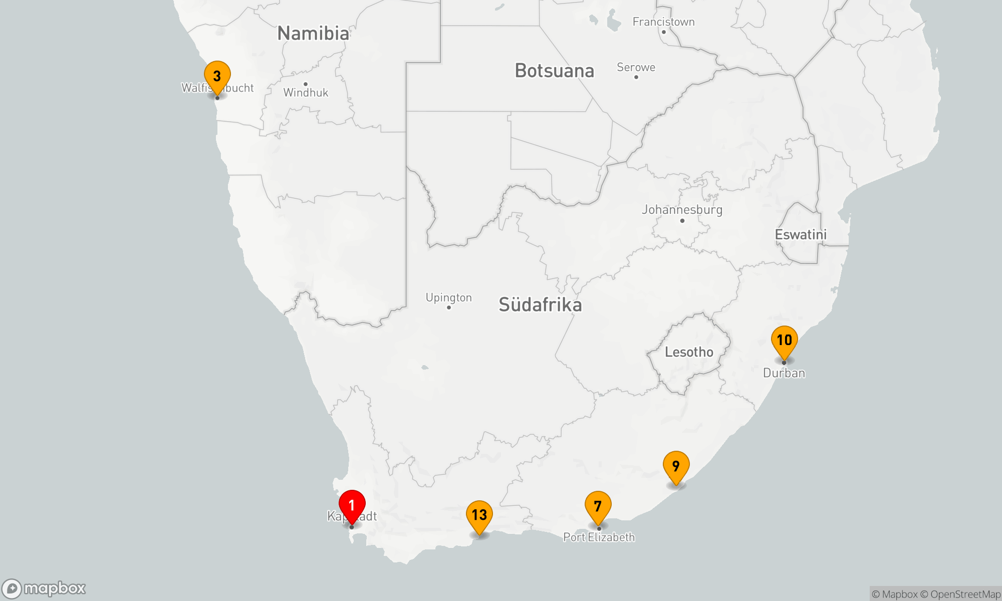 Route 14 Nächte - LAGUNEN,  SAFARIS & DÜNEN