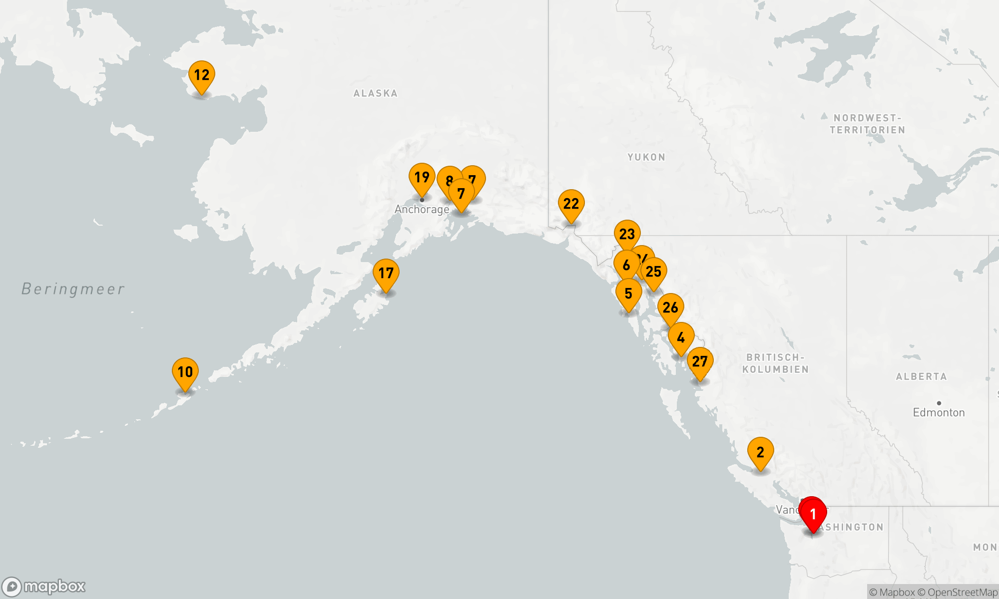 Route 28 Nächte - LEGENDÄRE ALASKA POLARKREIS SONNENWENDE
