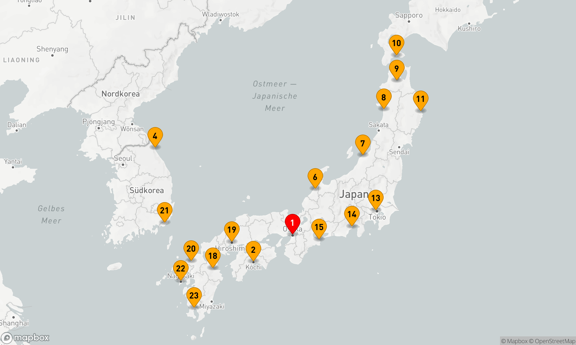 Route 24 Nächte - HERBSTTRÄUME: JAPANS VERSTECKTE JUWELEN