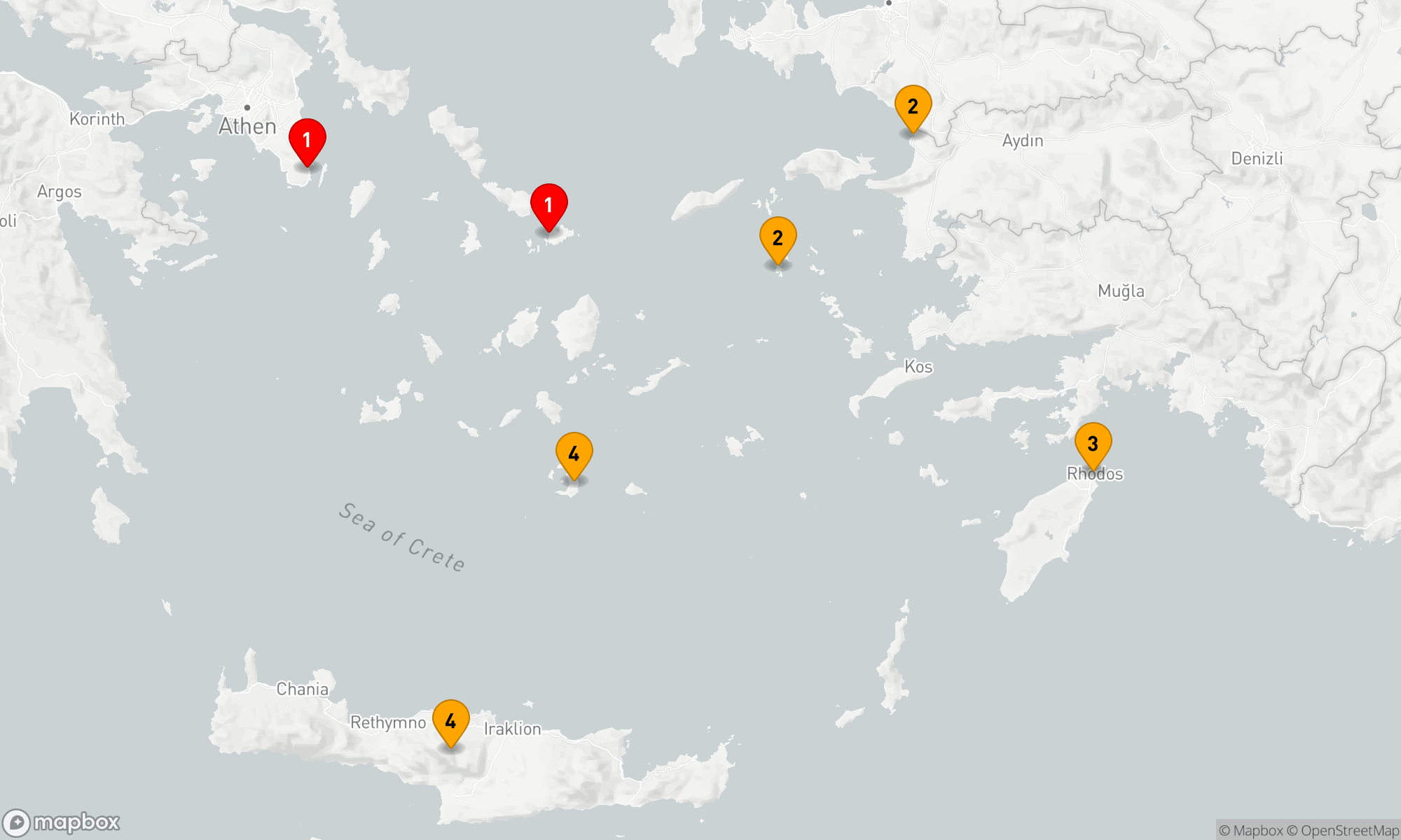 Route 4 Nächte - Ägäische Entdeckerreise