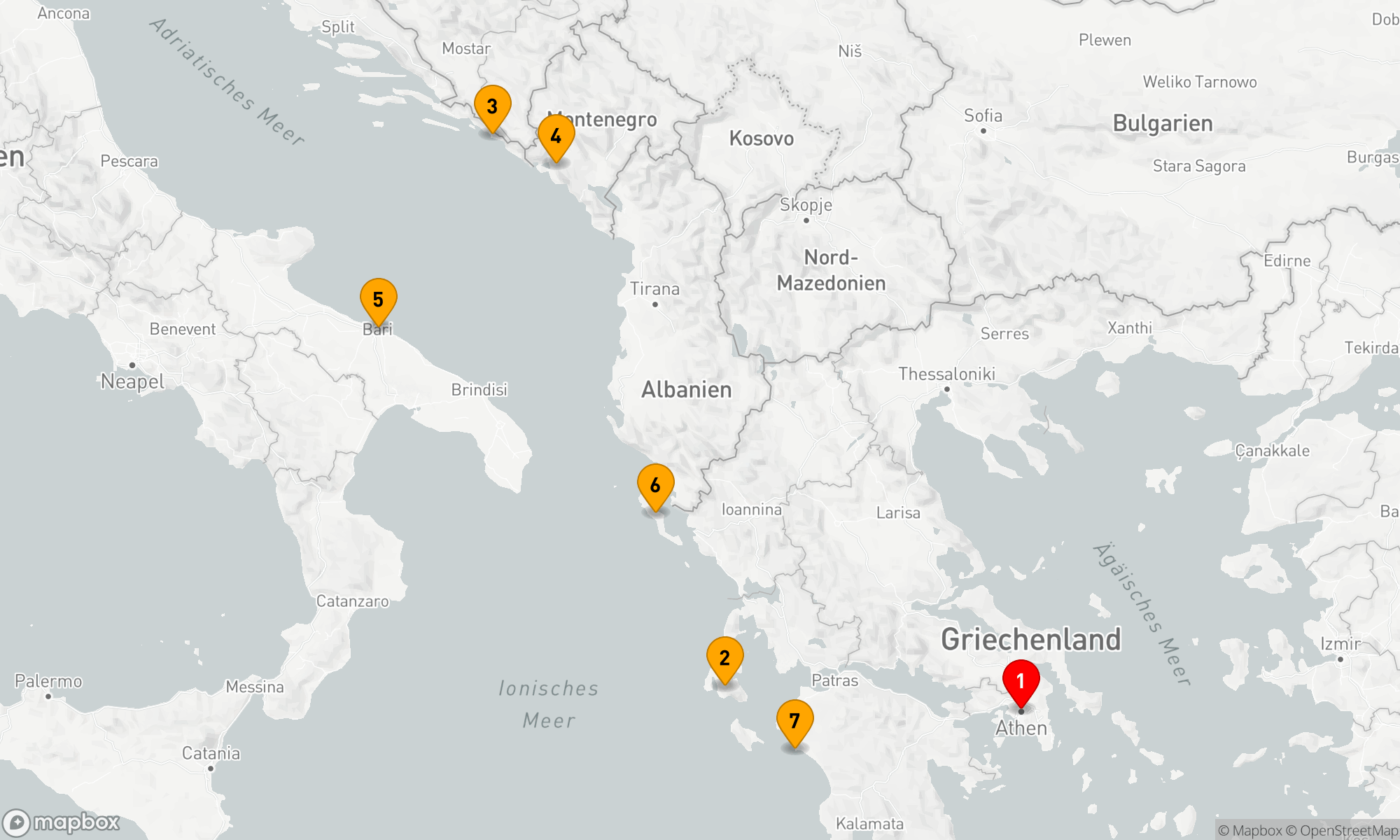 Route 7 Nächte - Odysseus' Mittelmeer-Abenteuer