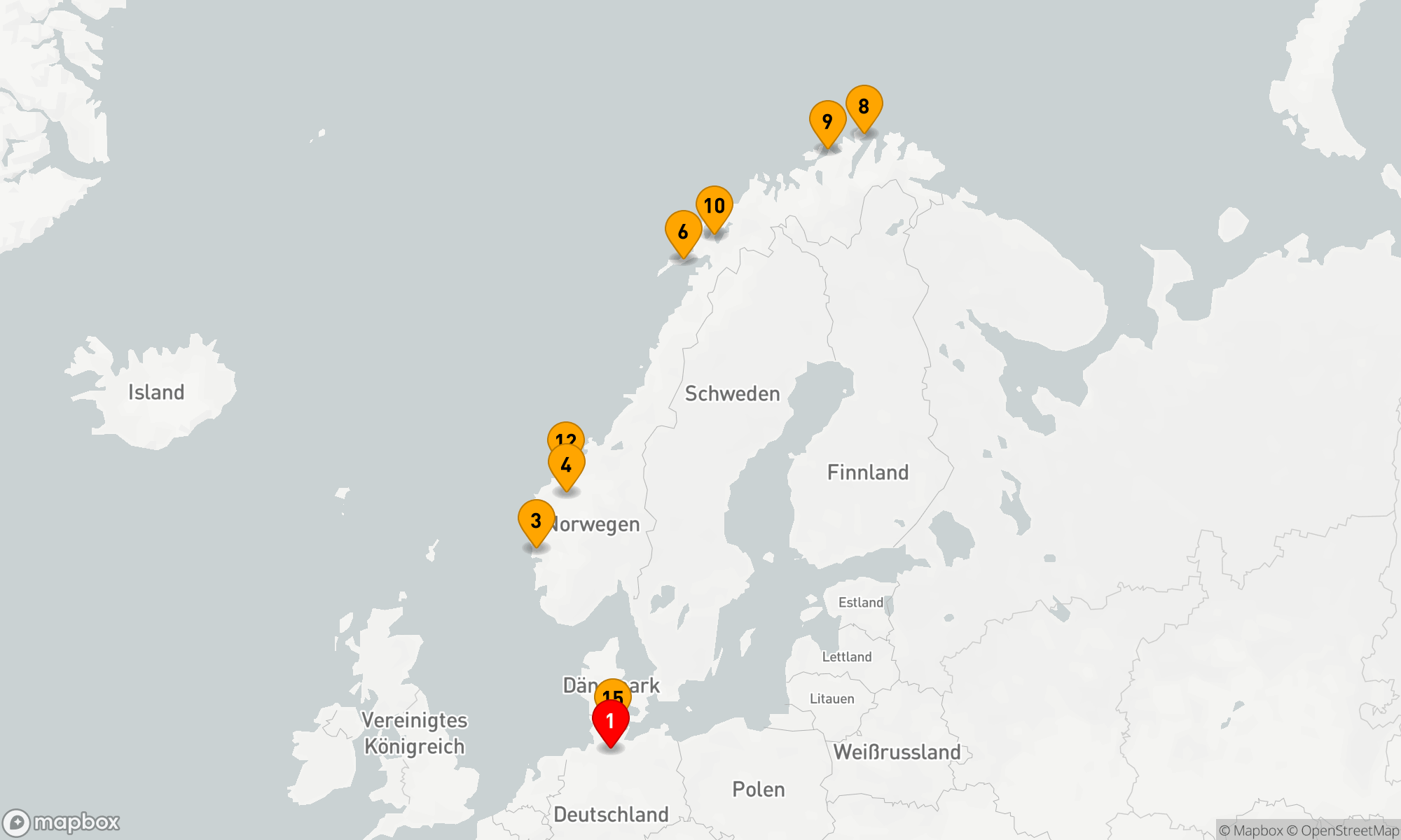 Route 14 Nächte - Bis zum nördlichen Ende Europas