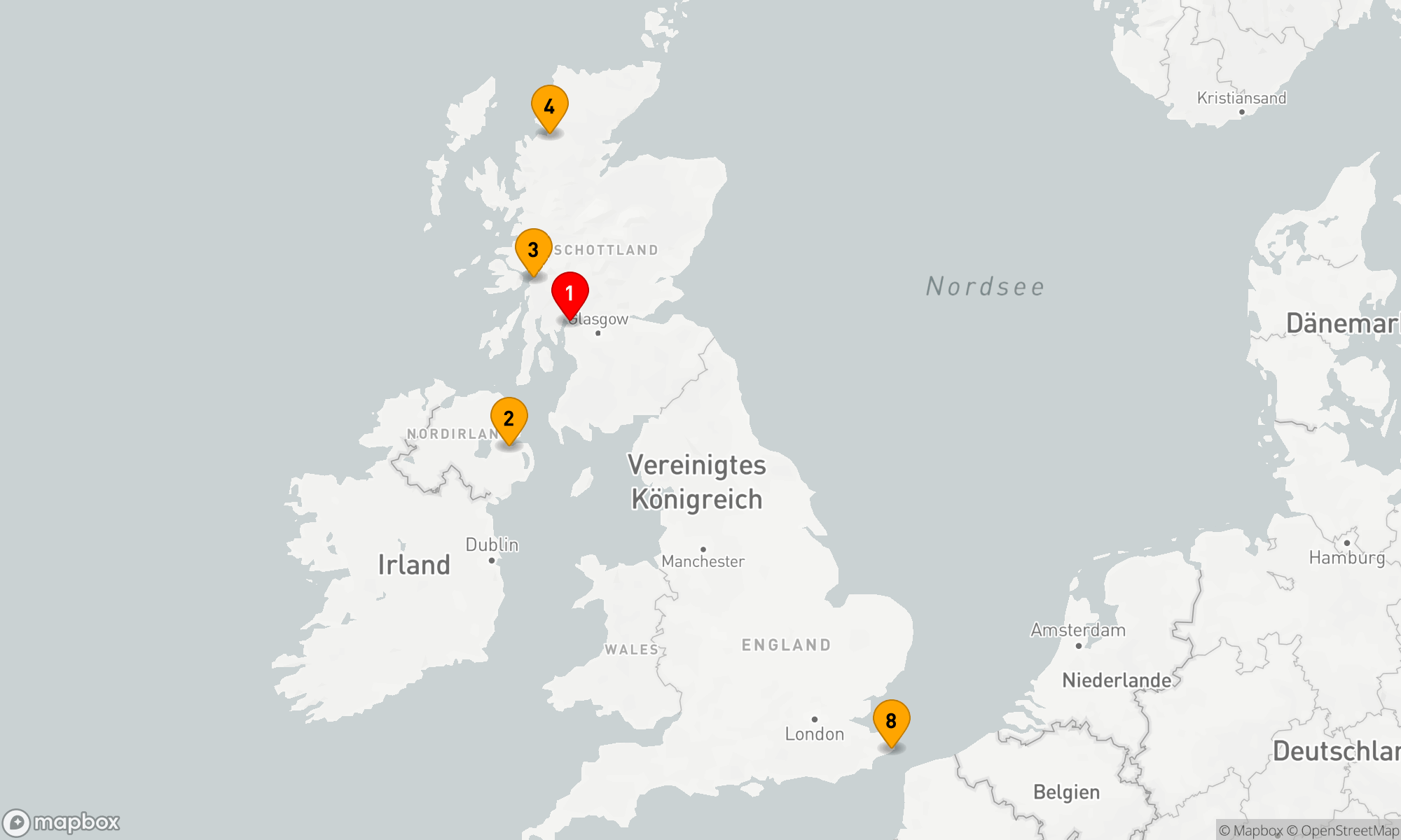 Route 7 Nächte - SCOTLAND & NORTHERN IRELAND EXPLORER