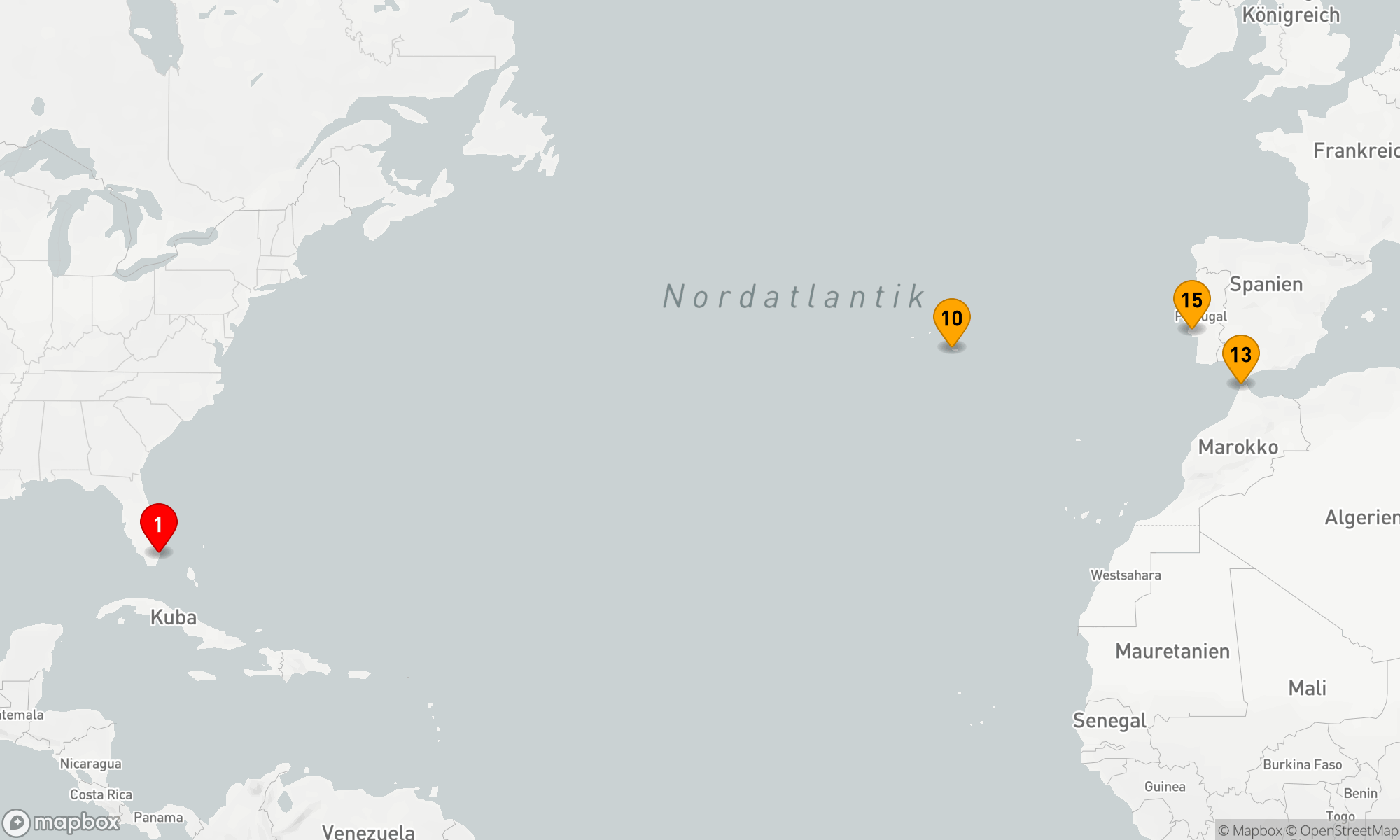 Route 14 Nächte - ATLANTIKÜBERQUERUNG
