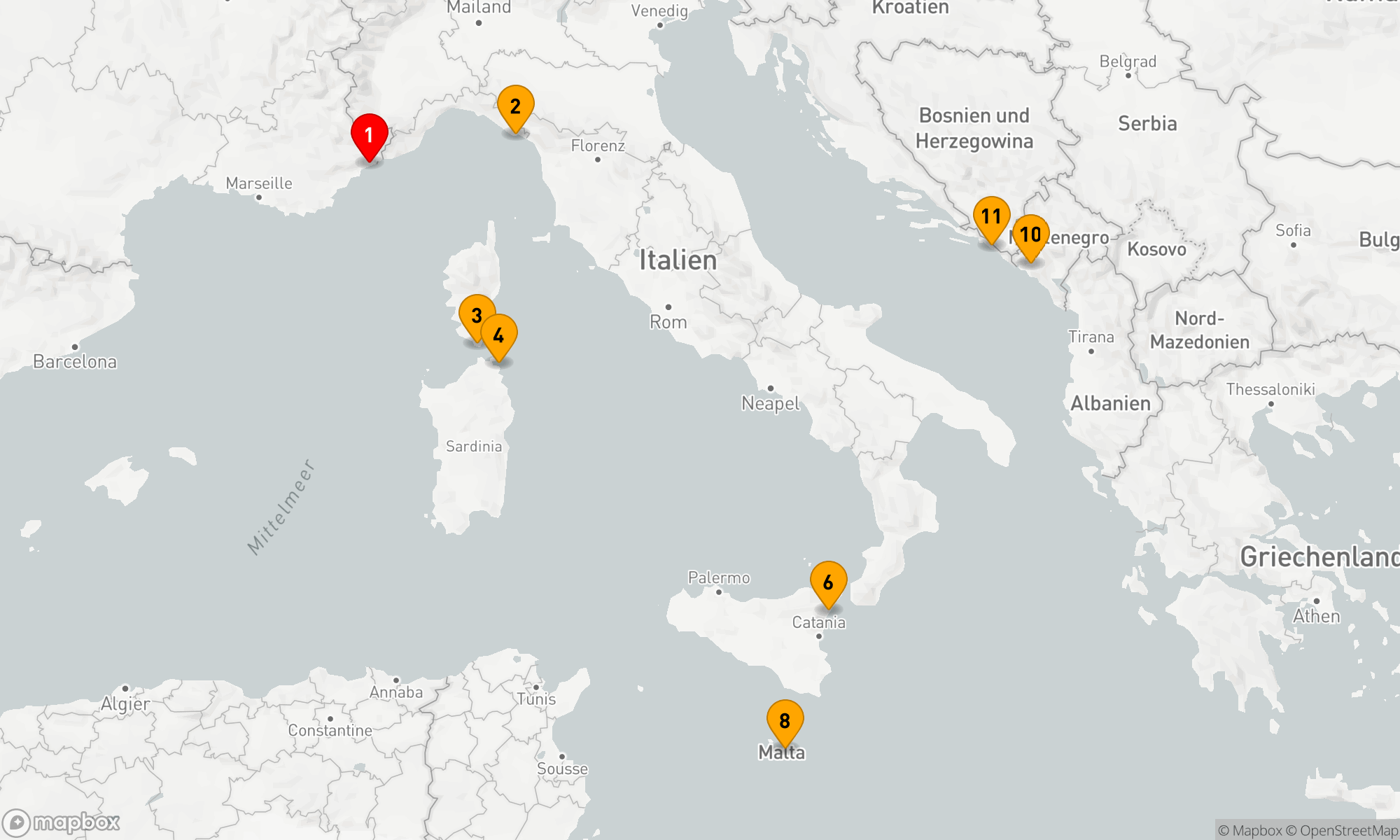 Route 10 Nächte - TYRRHENISCHE SCHÄTZE