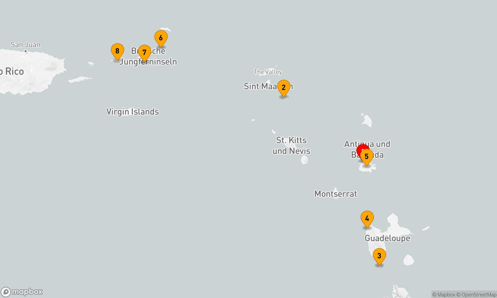 Route 7 Nächte - Karibik Yachting Entdeckung